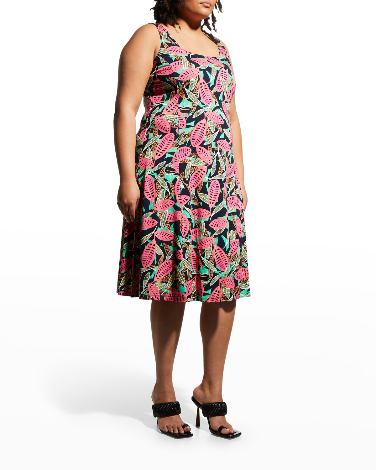 Size Colorful Canopy Dress | Neiman Marcus