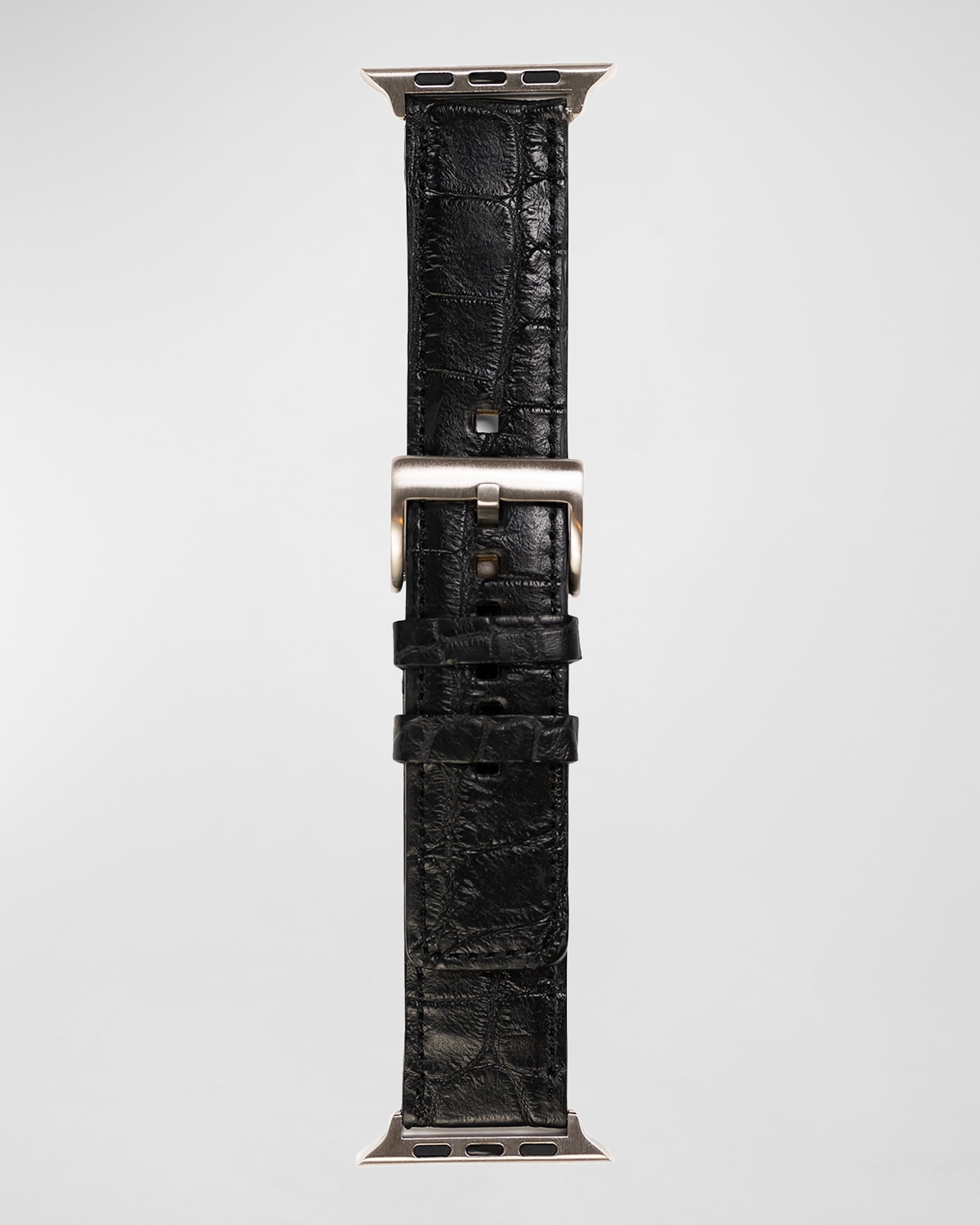 Abas Men 's Apple Watch Matte Alligator Watch Strap
