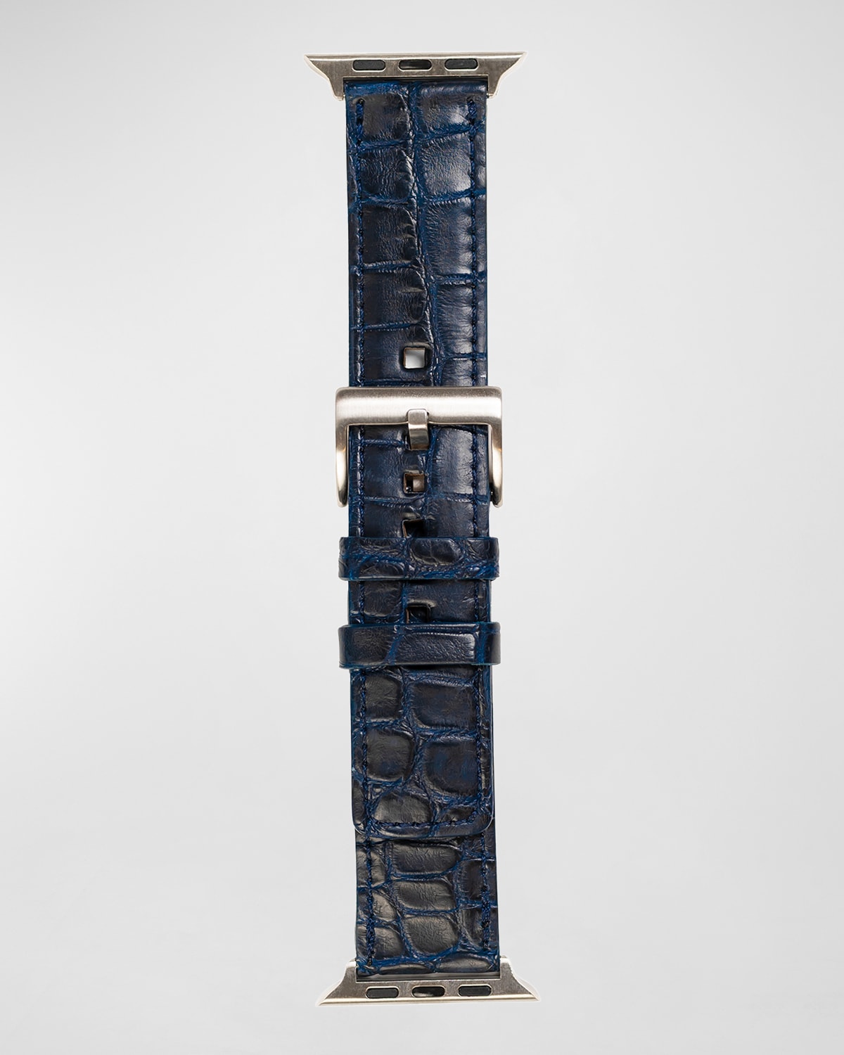 Abas Men 's Apple Watch Matte Alligator Watch Strap