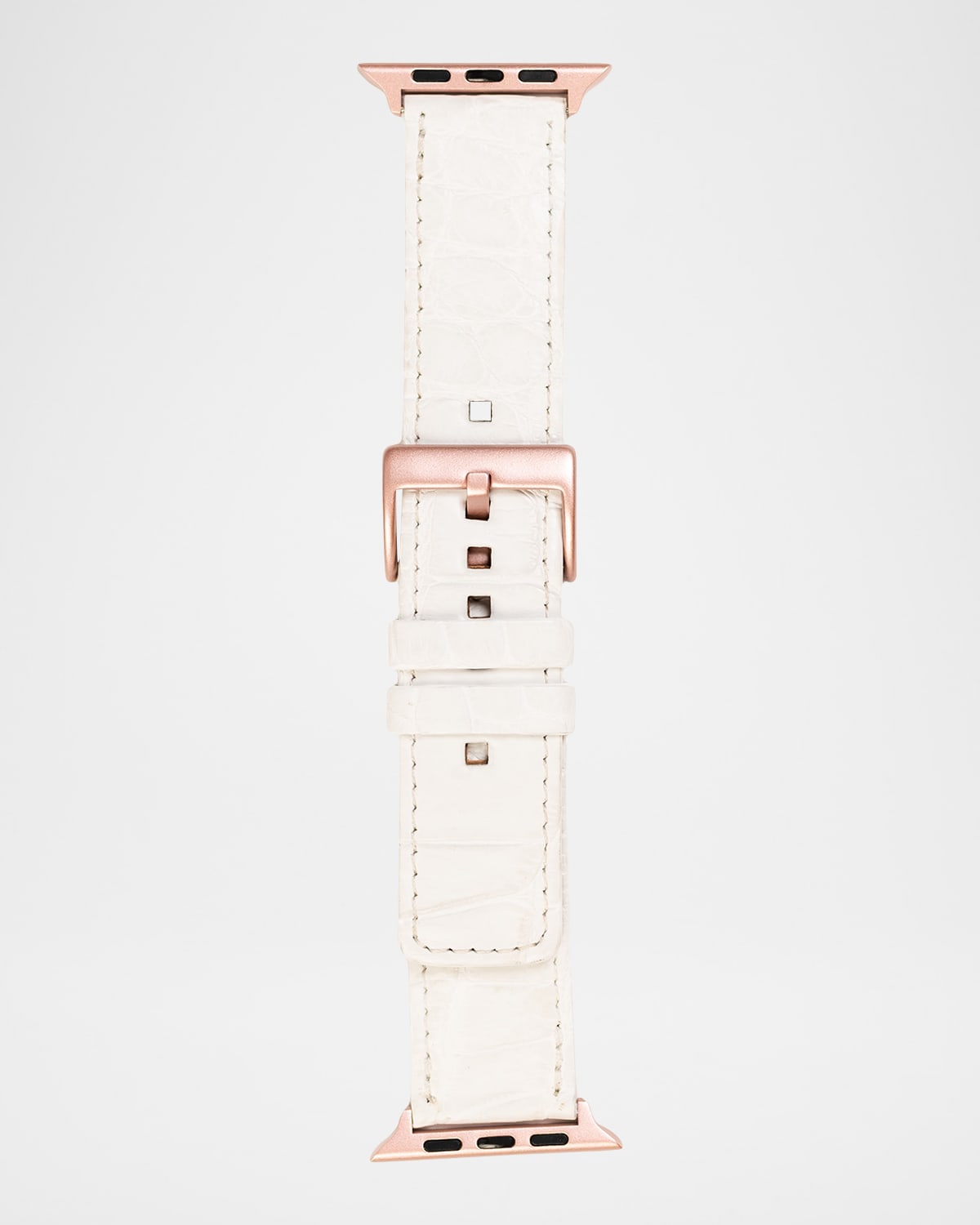 Abas Men 's Apple Watch Matte Alligator Watch Strap