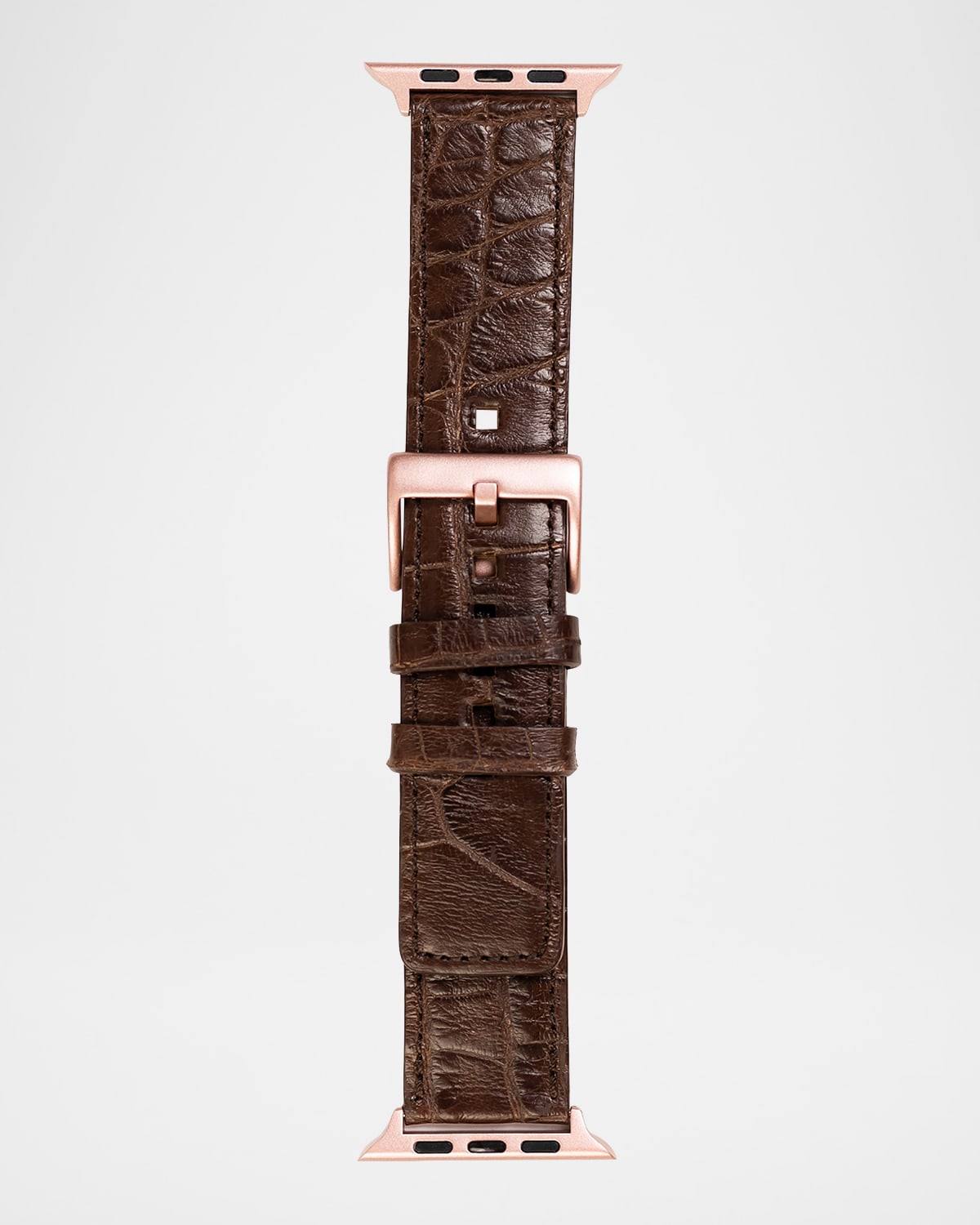 Abas Men 's Apple Watch Matte Alligator Watch Strap