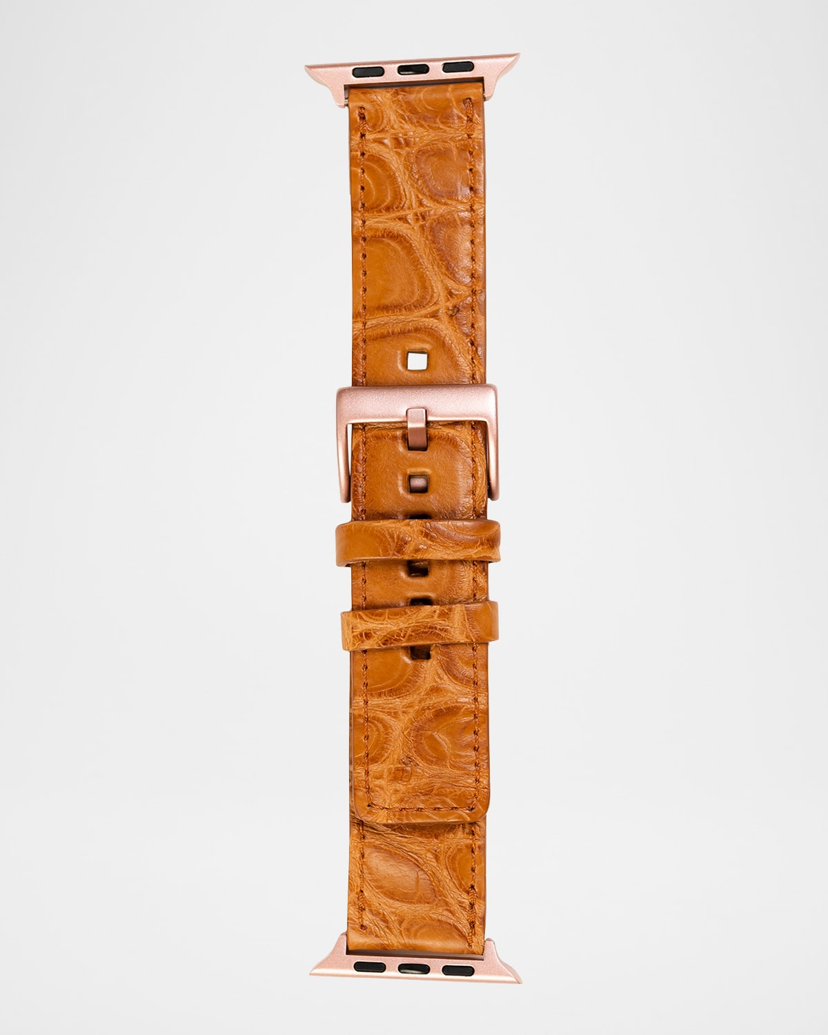 Abas Men 's Apple Watch Matte Alligator Watch Strap
