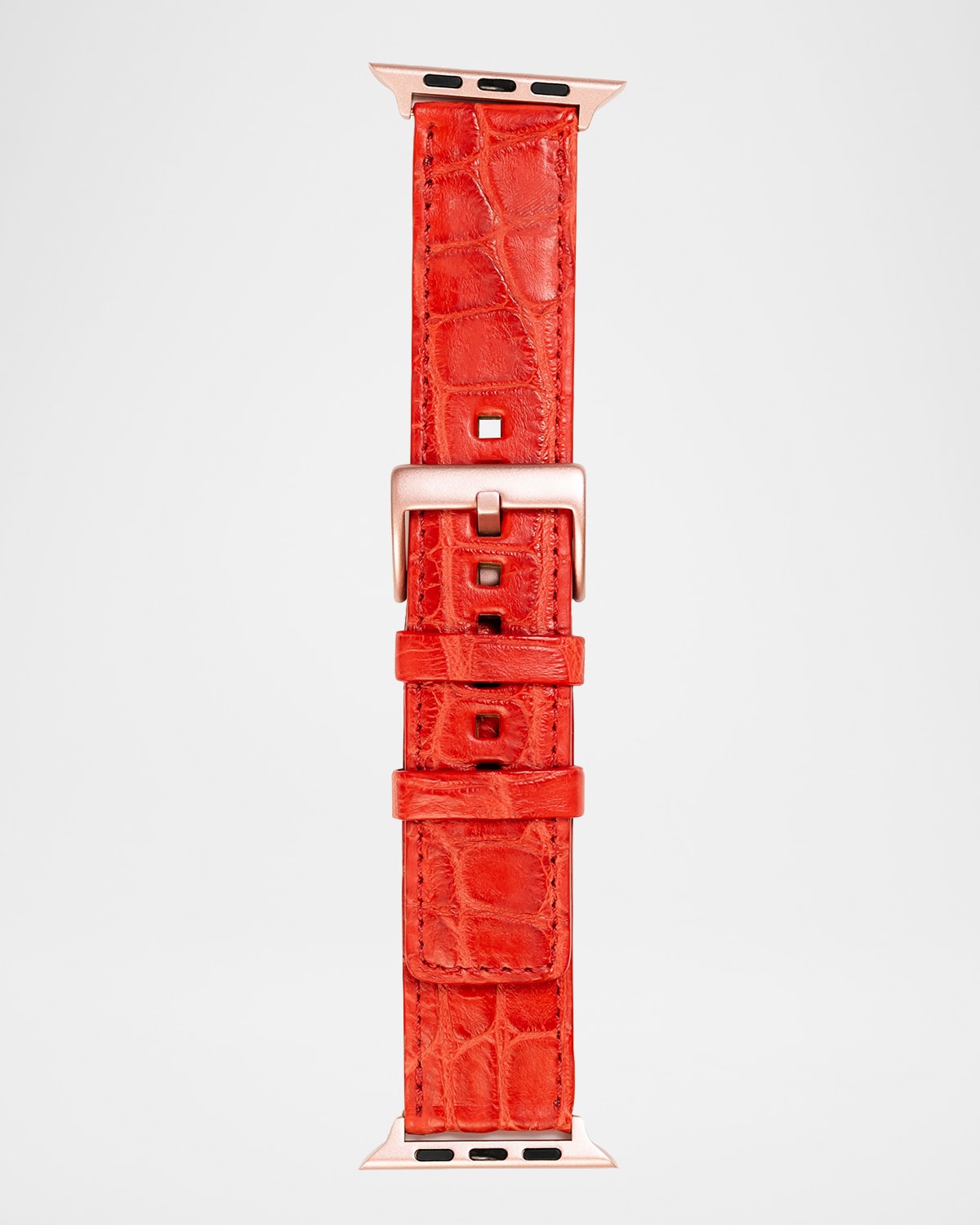 Abas Men 's Apple Watch Matte Alligator Watch Strap