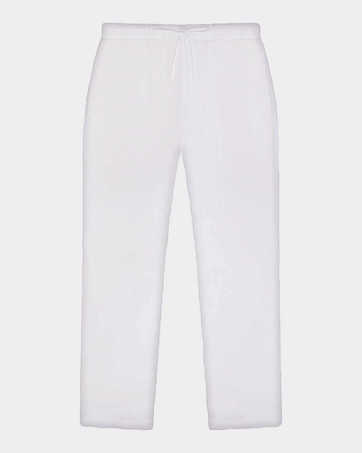 Frescobol Carioca Men's Oscar Solid Linen Pants