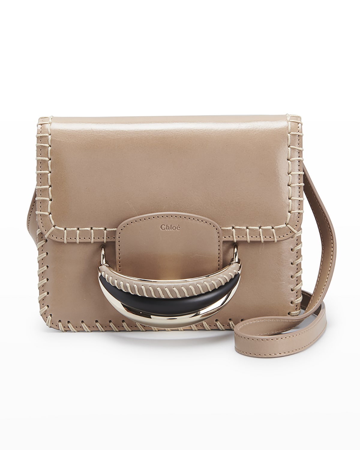 Leather Trim Handbag Neiman Marcus