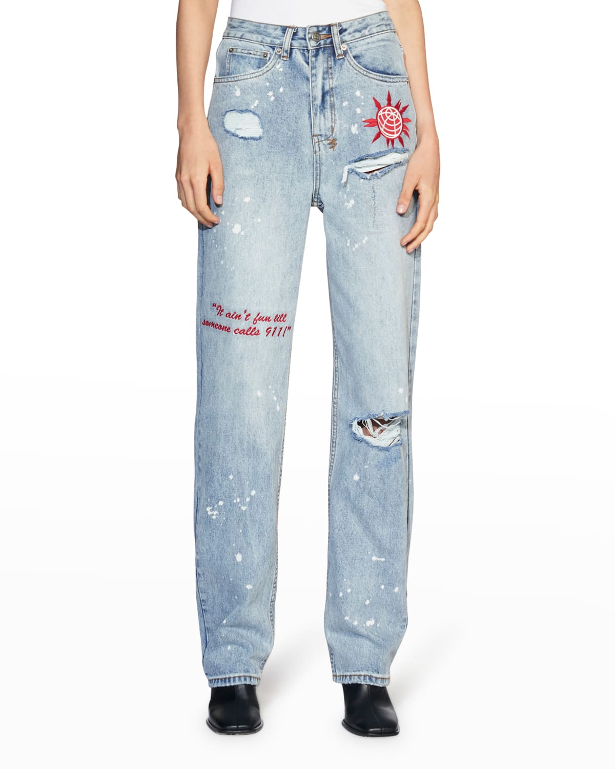 blue ksubi jeans with tag