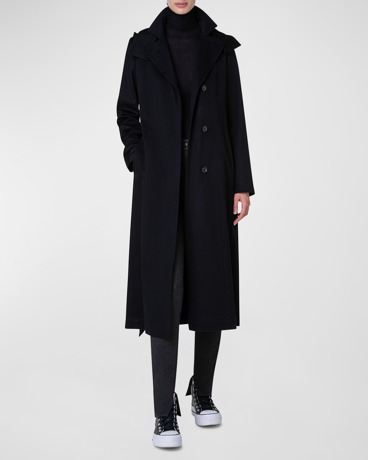 Akris Storm System Cashmere Coat