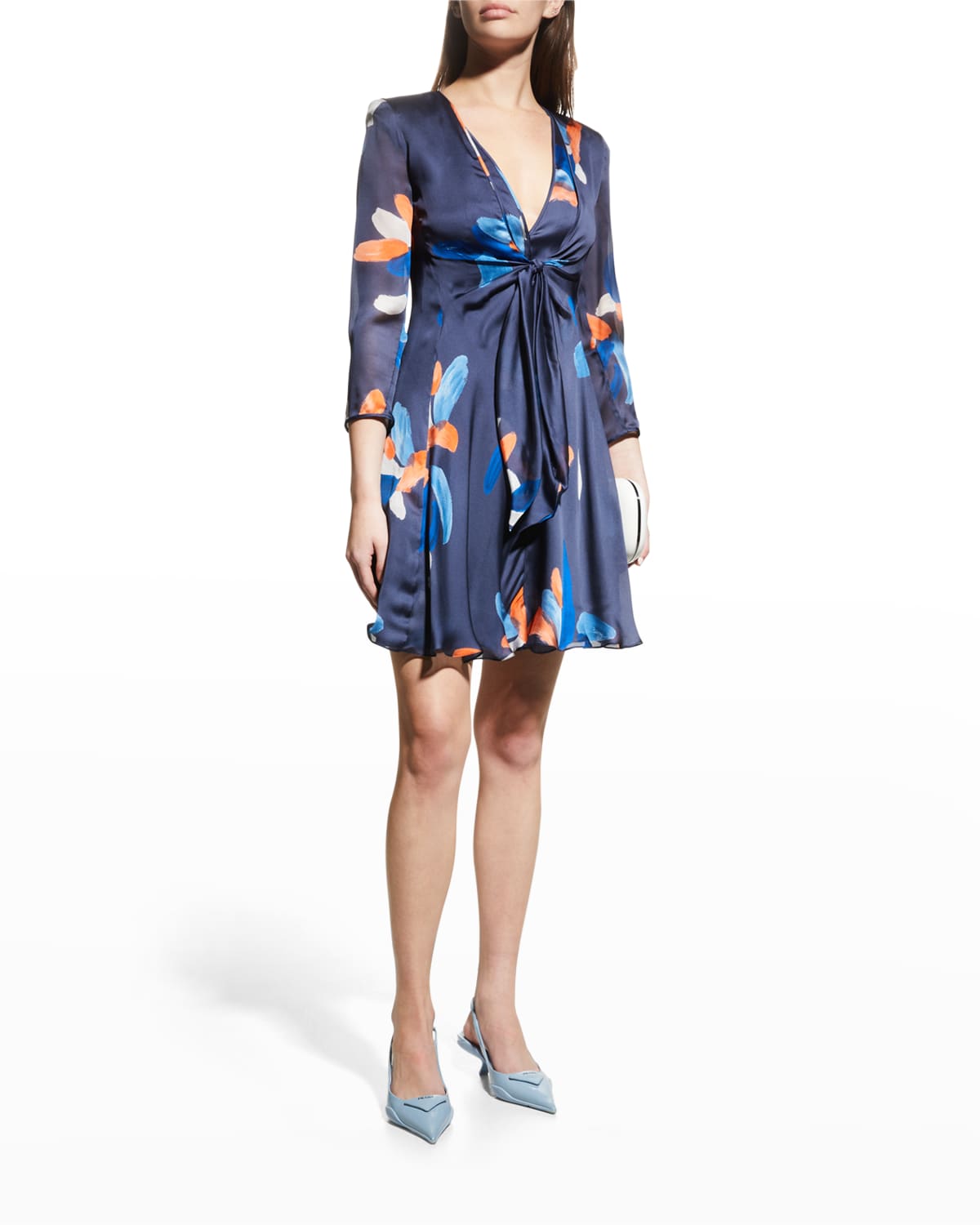 NOM-D silk hands printed dress