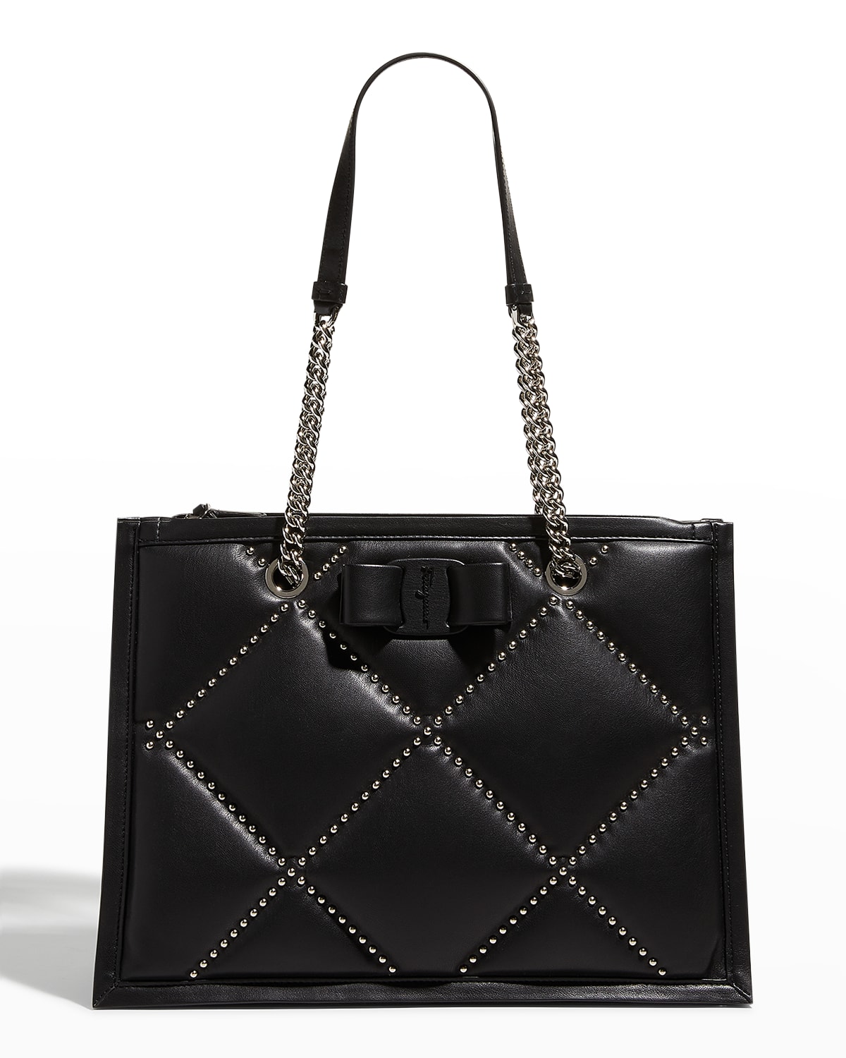 Black Quilted Leather Handbag Neiman Marcus