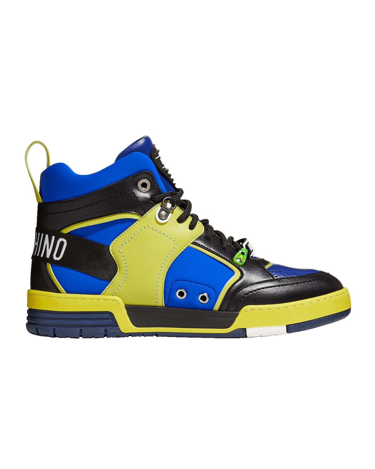 Moschino Men's Street Ball High-Top Leather Sneakers