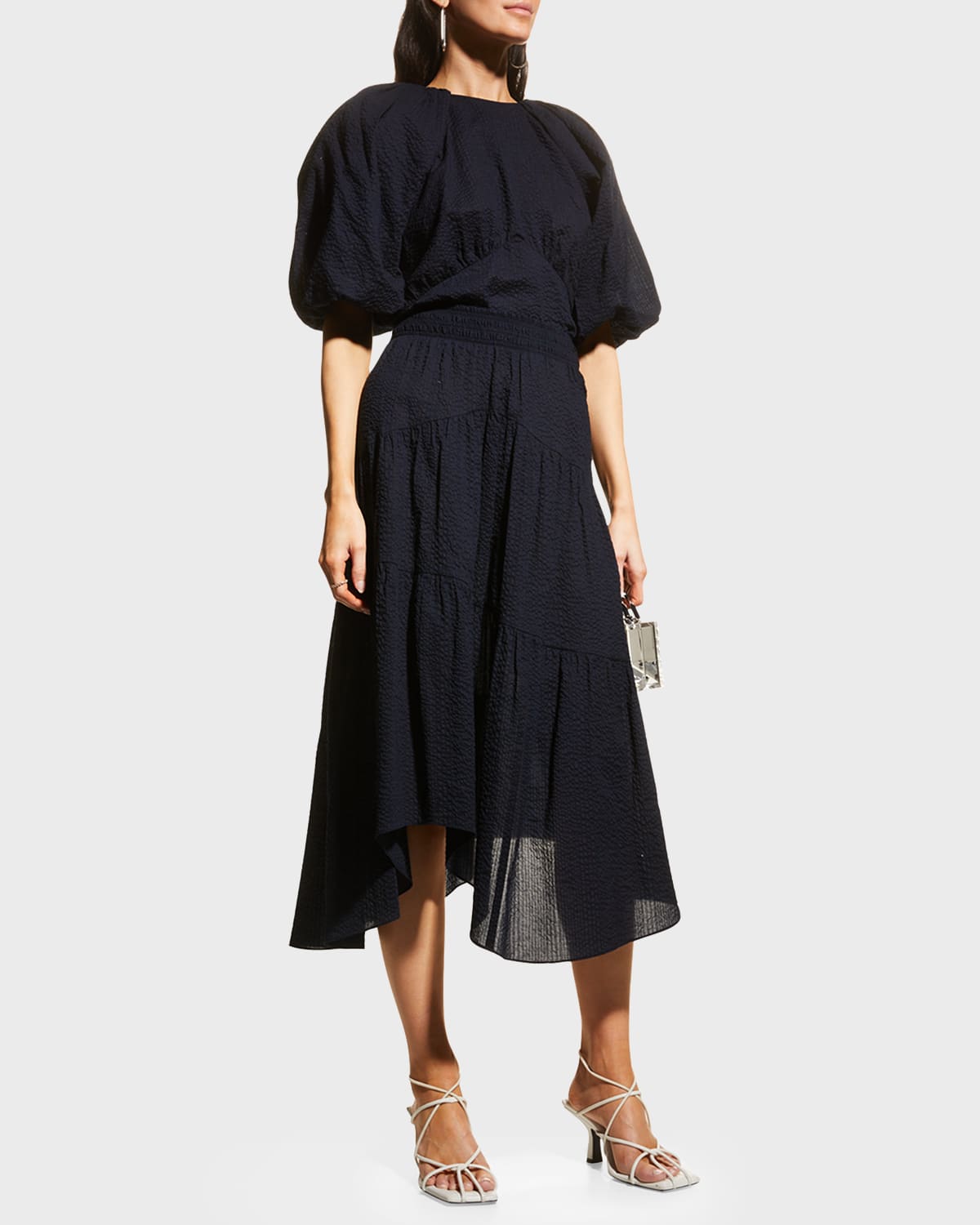 Polo Ralph Lauren Crinkled Handkerchief Skirt | Neiman Marcus
