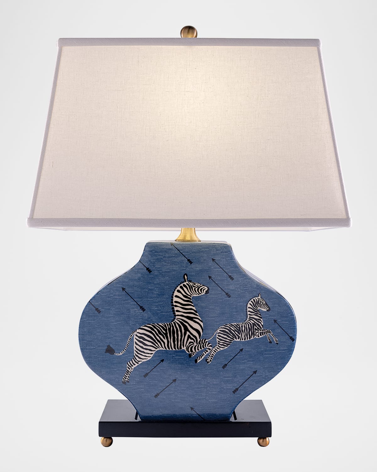 Port 68 Zebra Blue Lamp
