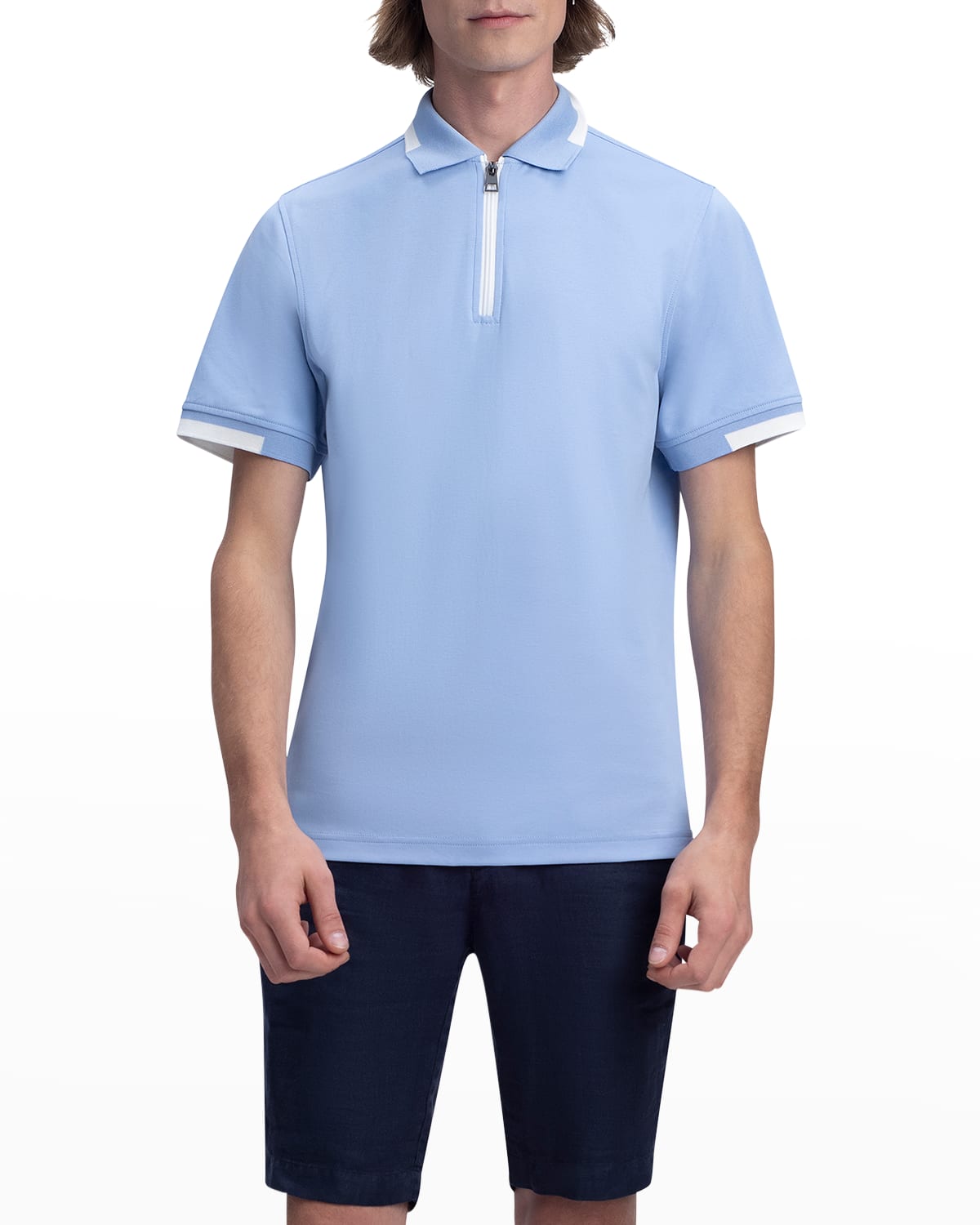New Everton Mens Polo Shirt Contrast Collar Small Logo Polo Shirt 