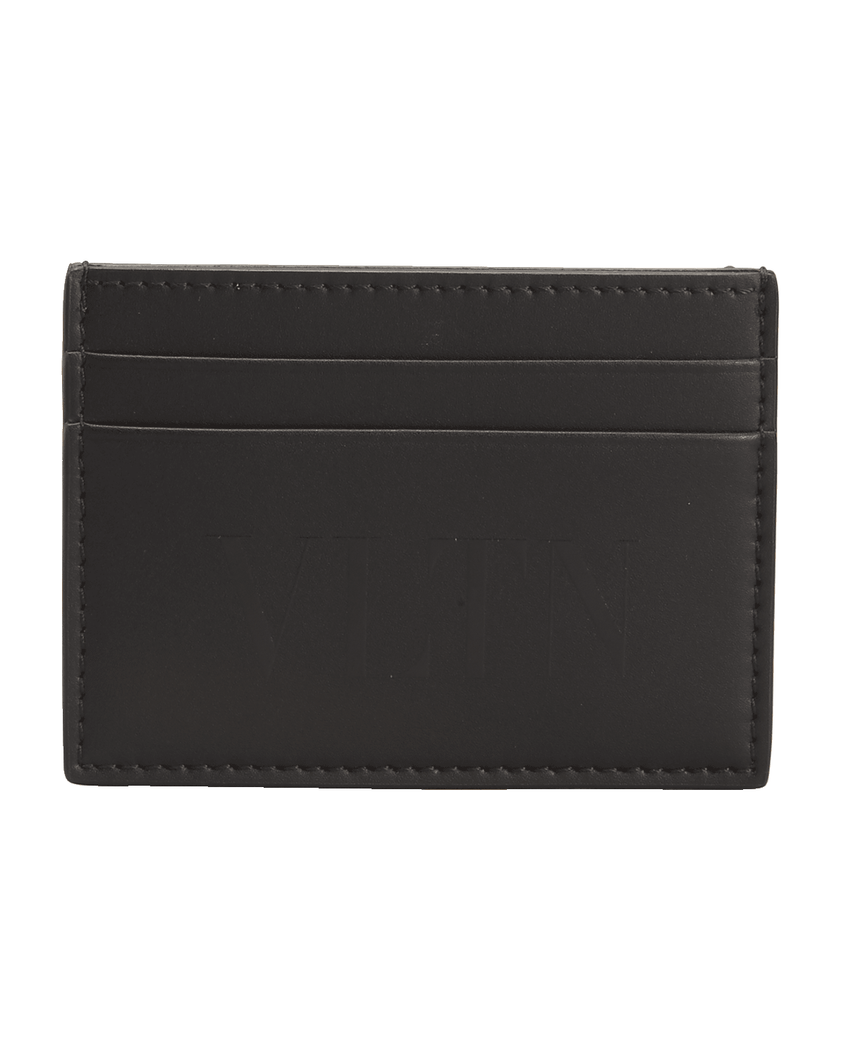 Valentino Garavani Men's VLTN Leather Card Holder
