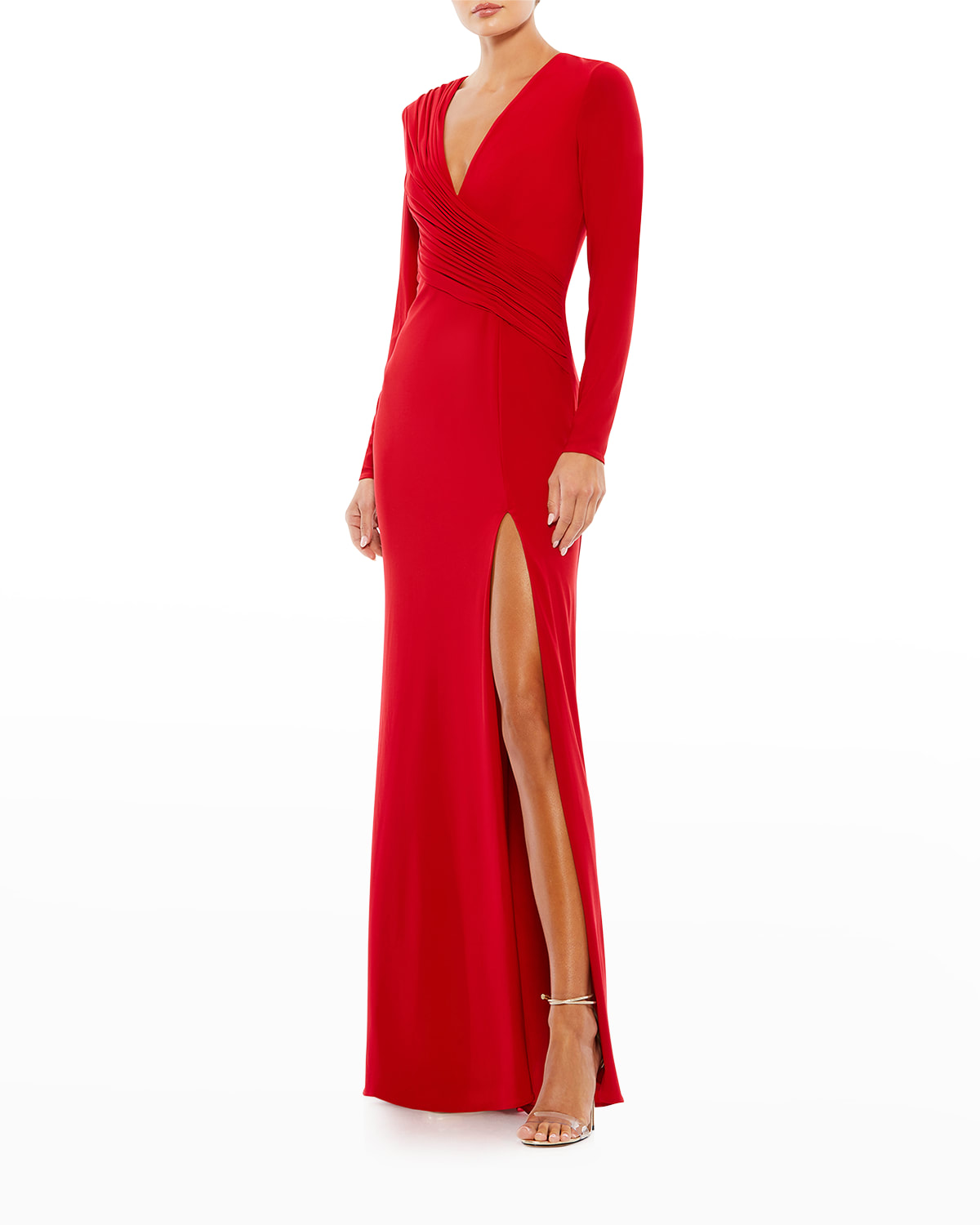 ieena for mac duggal red dress