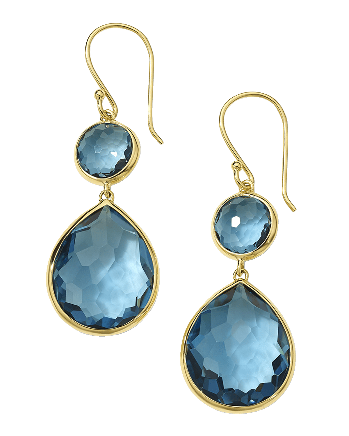 Ippolita Rock Candy Snowman Teardrop Earrings in 18K Gold