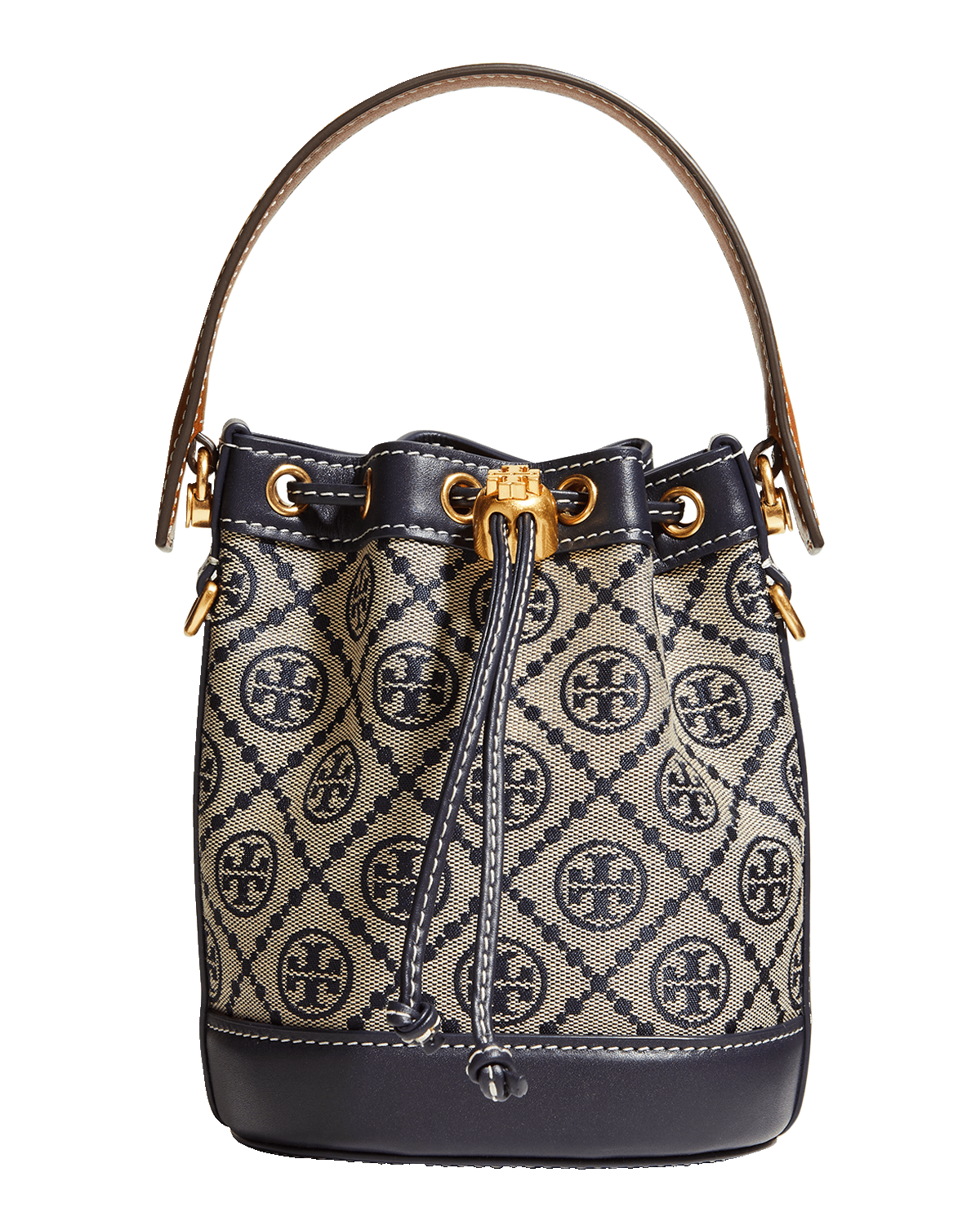 Tory Burch T-Monogram Jacquard Mini Bucket Bag