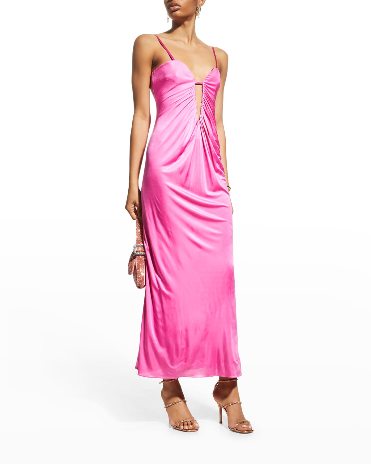 Ruched Maxi Dress Neiman Marcus 