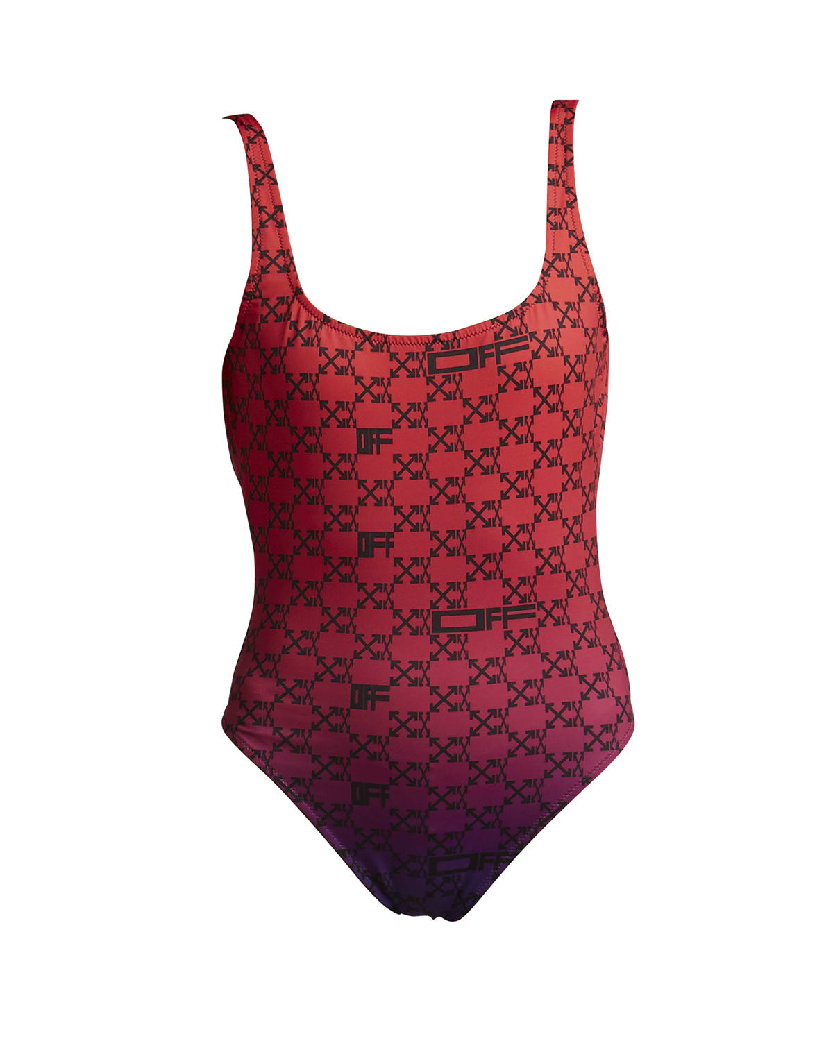Off White Logo Arrow Print Ombre One Piece Swimsuit Neiman Marcus