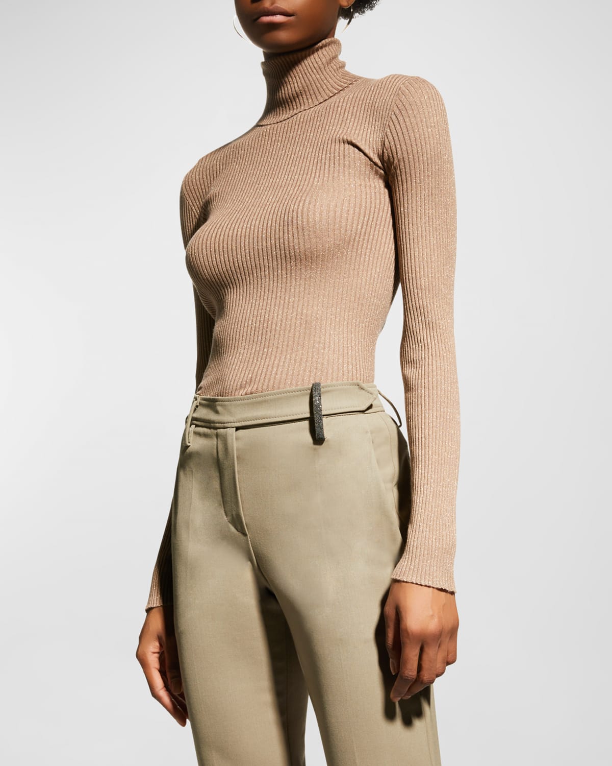 Ribbed Hem Long Sleeve Sweater