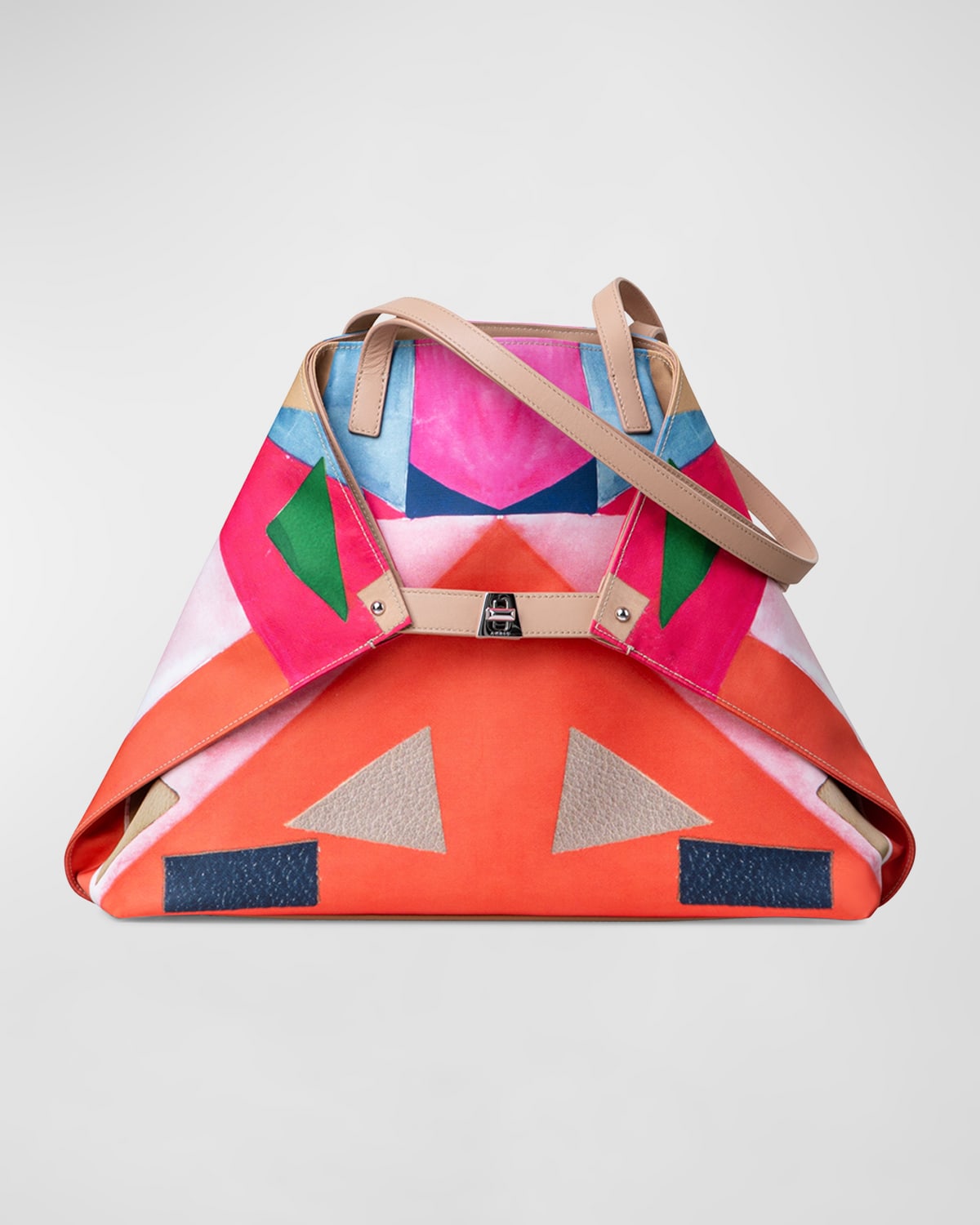 Akris Ai Medium Bicolor Convertible Shoulder Bag