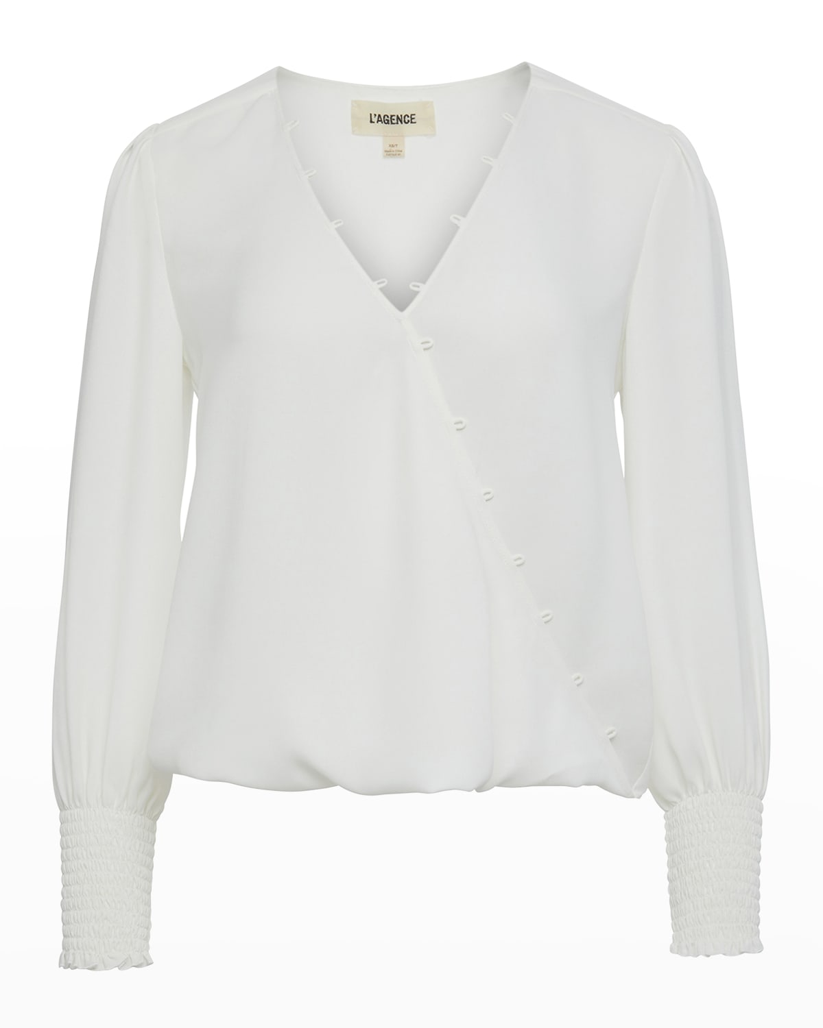 L'Agence Enzo Cross-Front Blouse