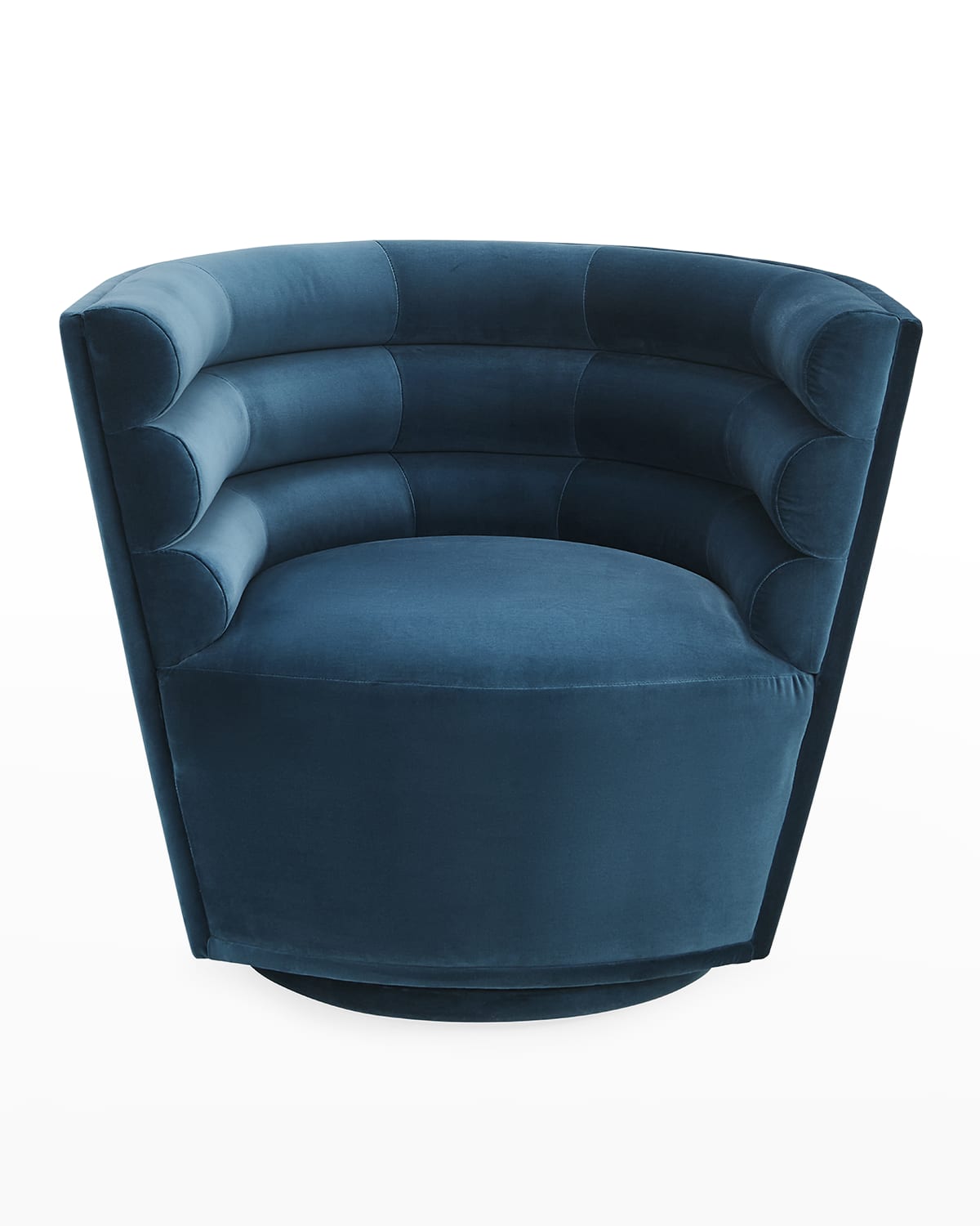 Jonathan Adler Maxime Club Swivel Chair, Varese Petrol