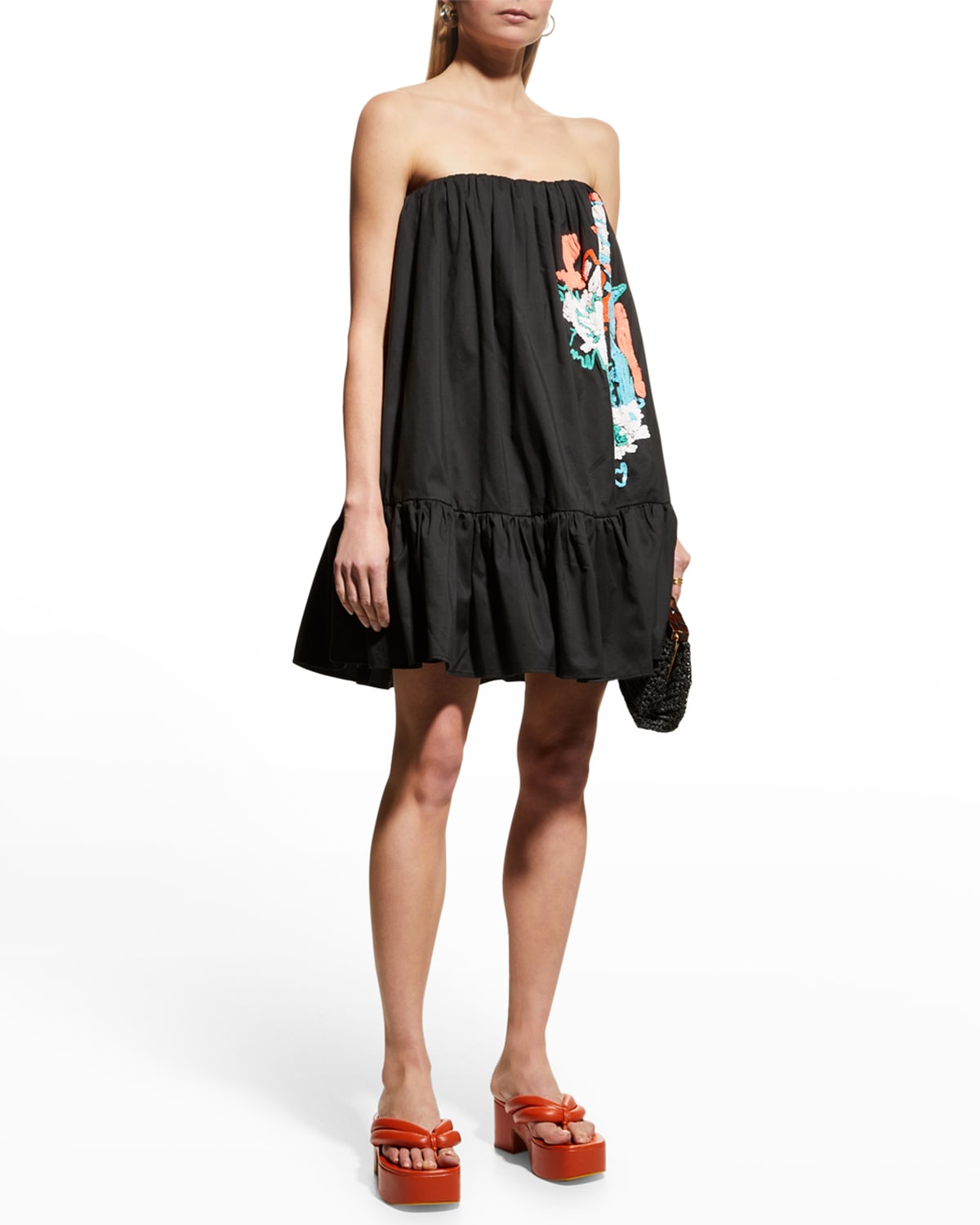 13113 Black Mini Shift Dress main image 1
