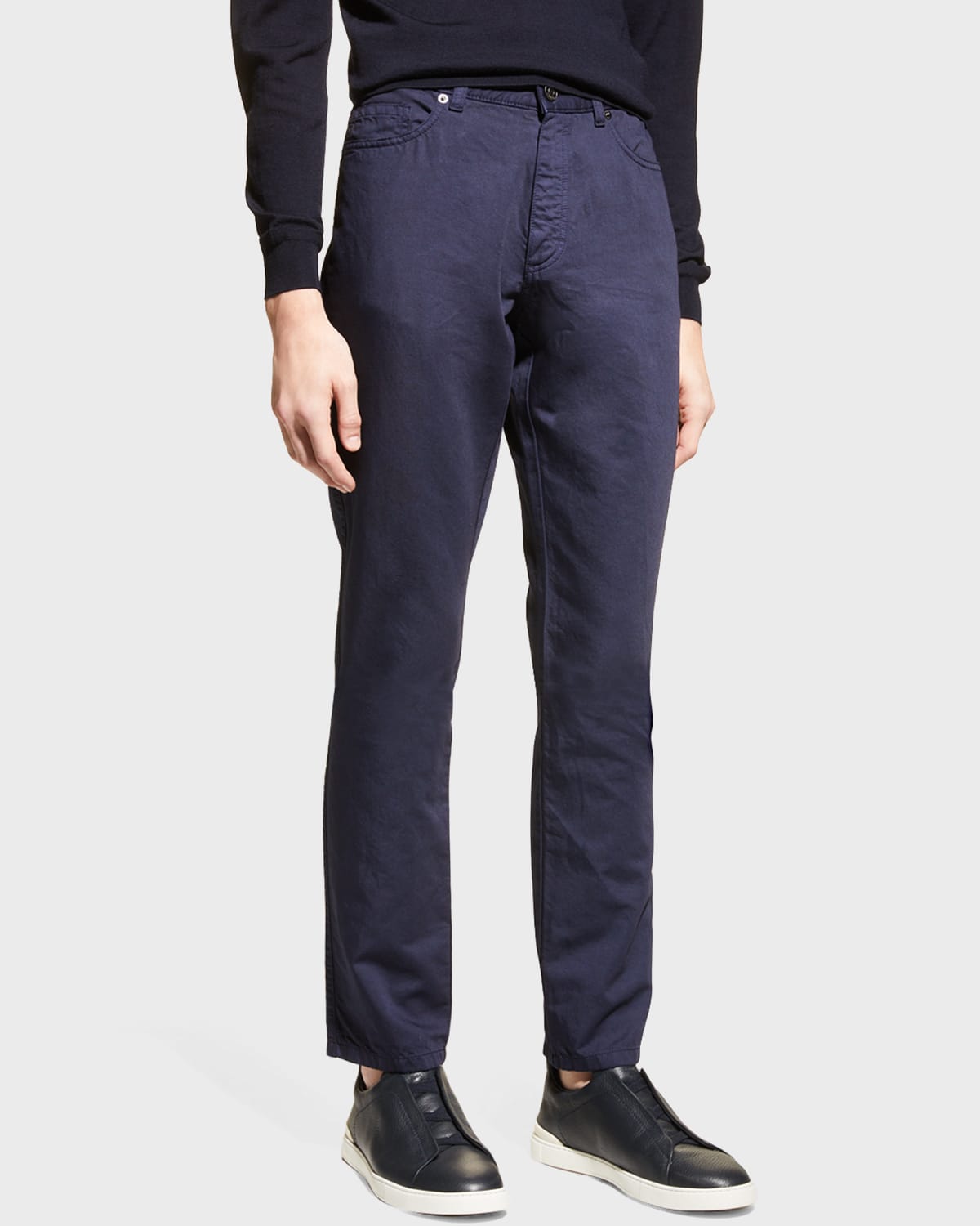 BACK ZIP PANTS GREY main image 0