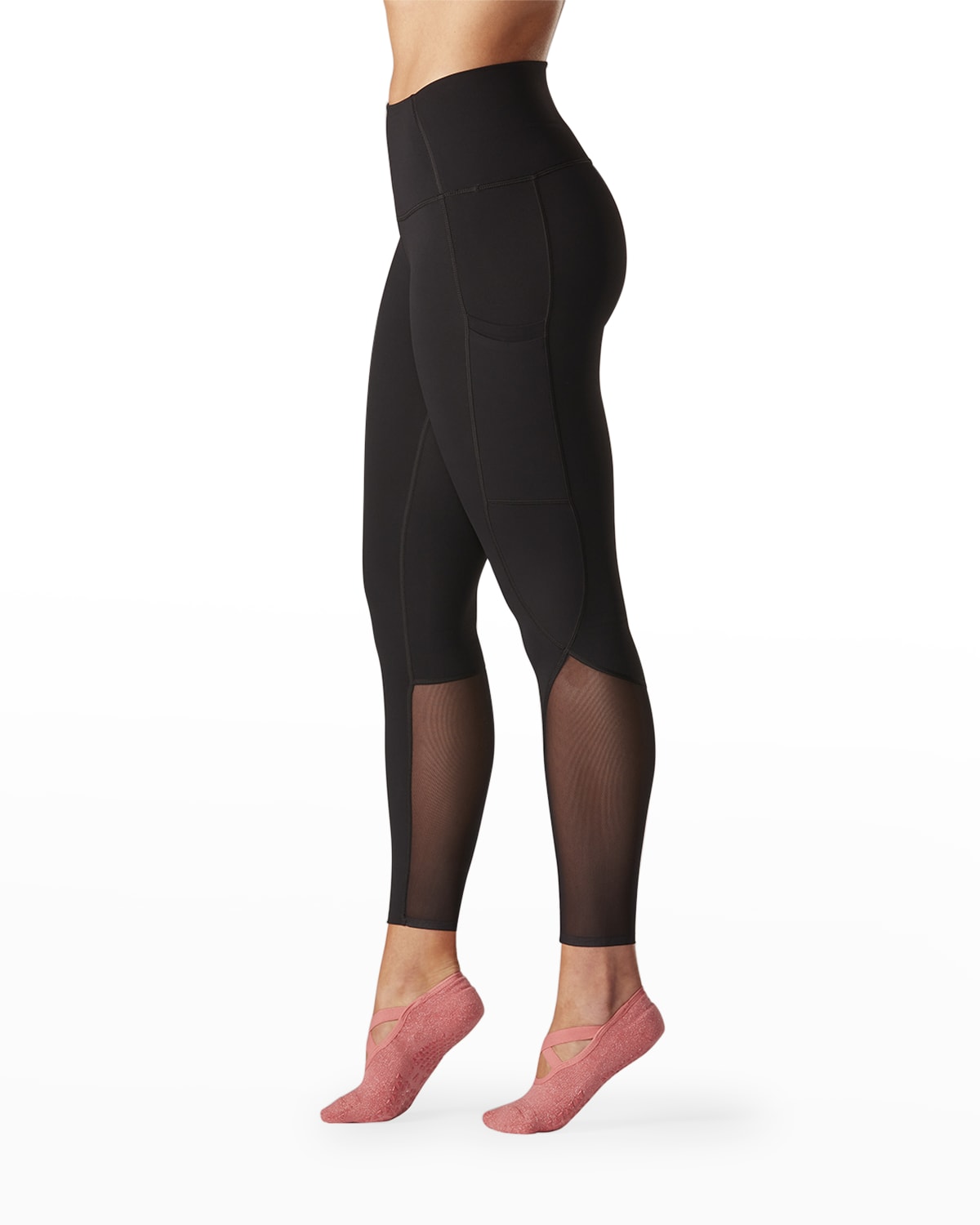 Black Nylon Spandex Leggings Neiman Marcus