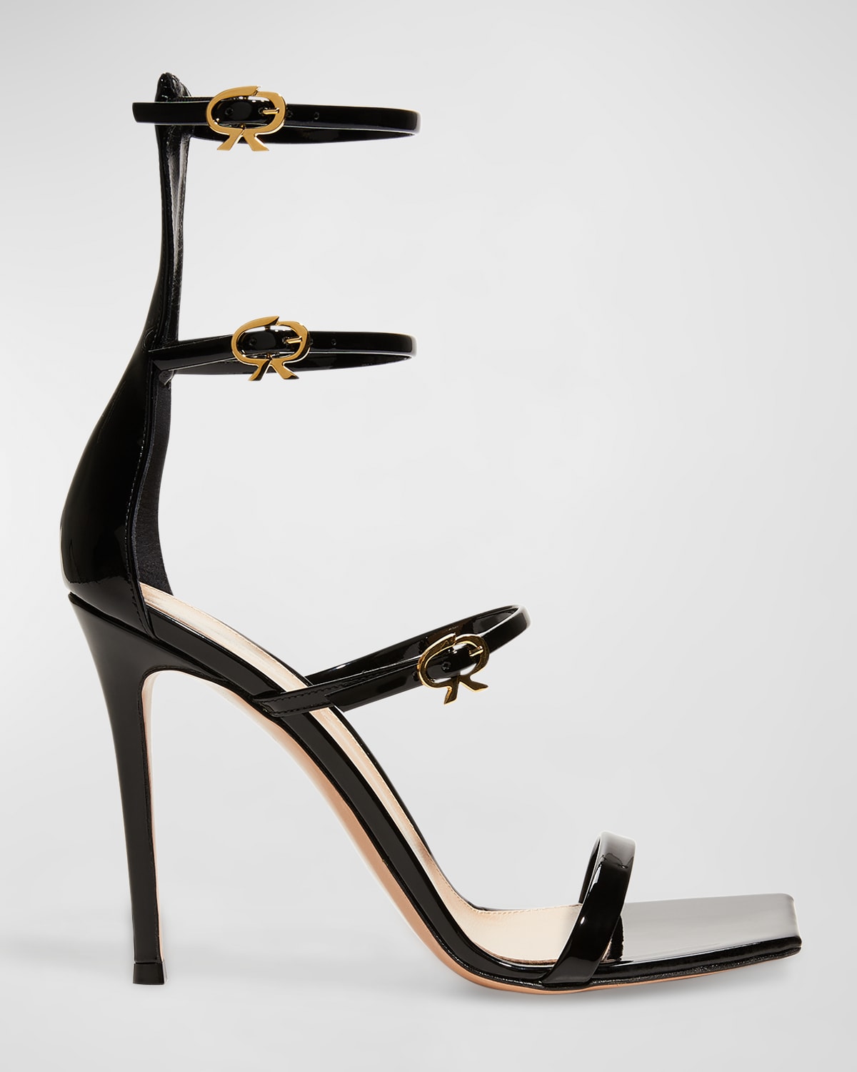 Black Patent Leather Sandal | Neiman Marcus