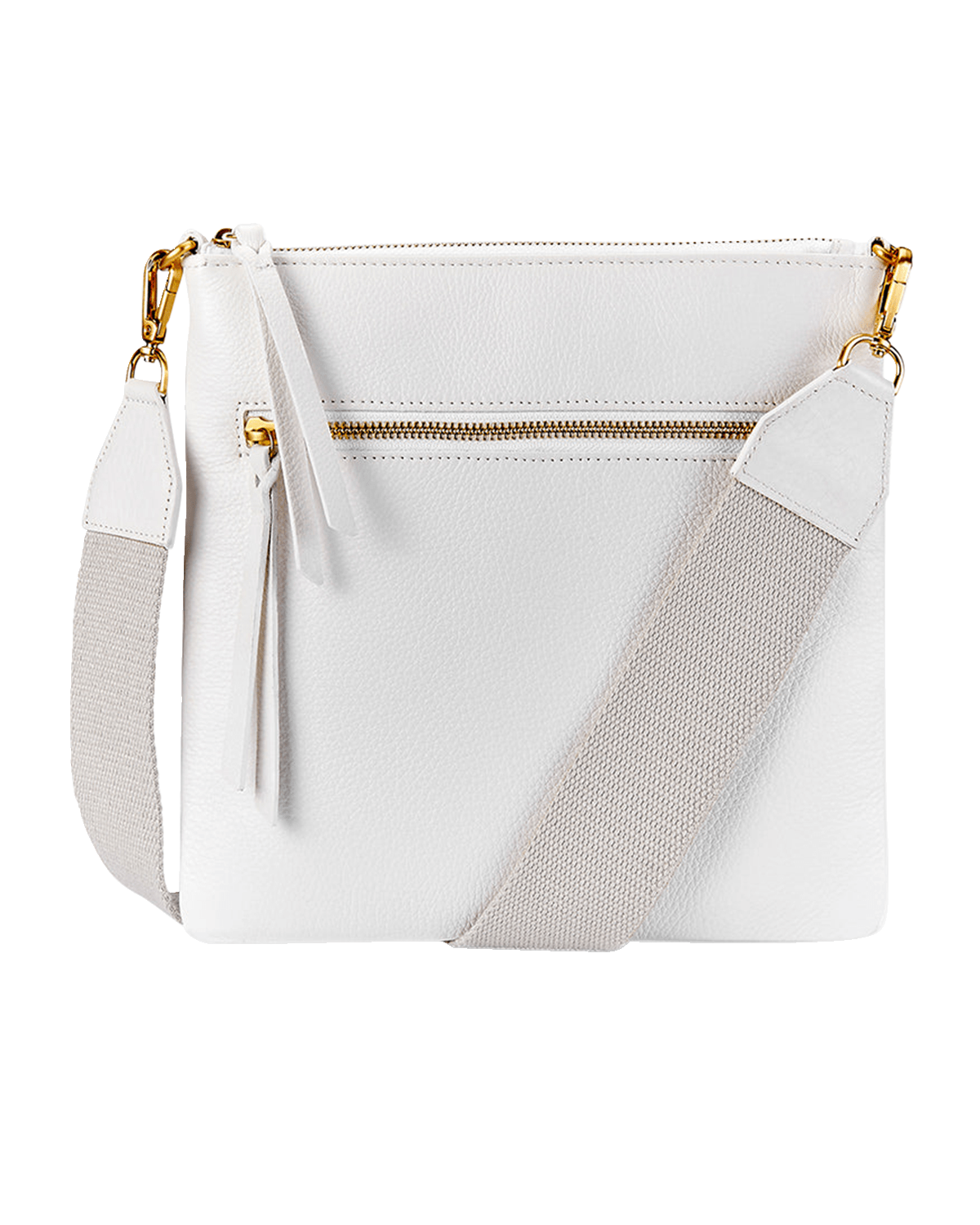 Gigi New York Kit Zip Pebble Leather Crossbody Bag