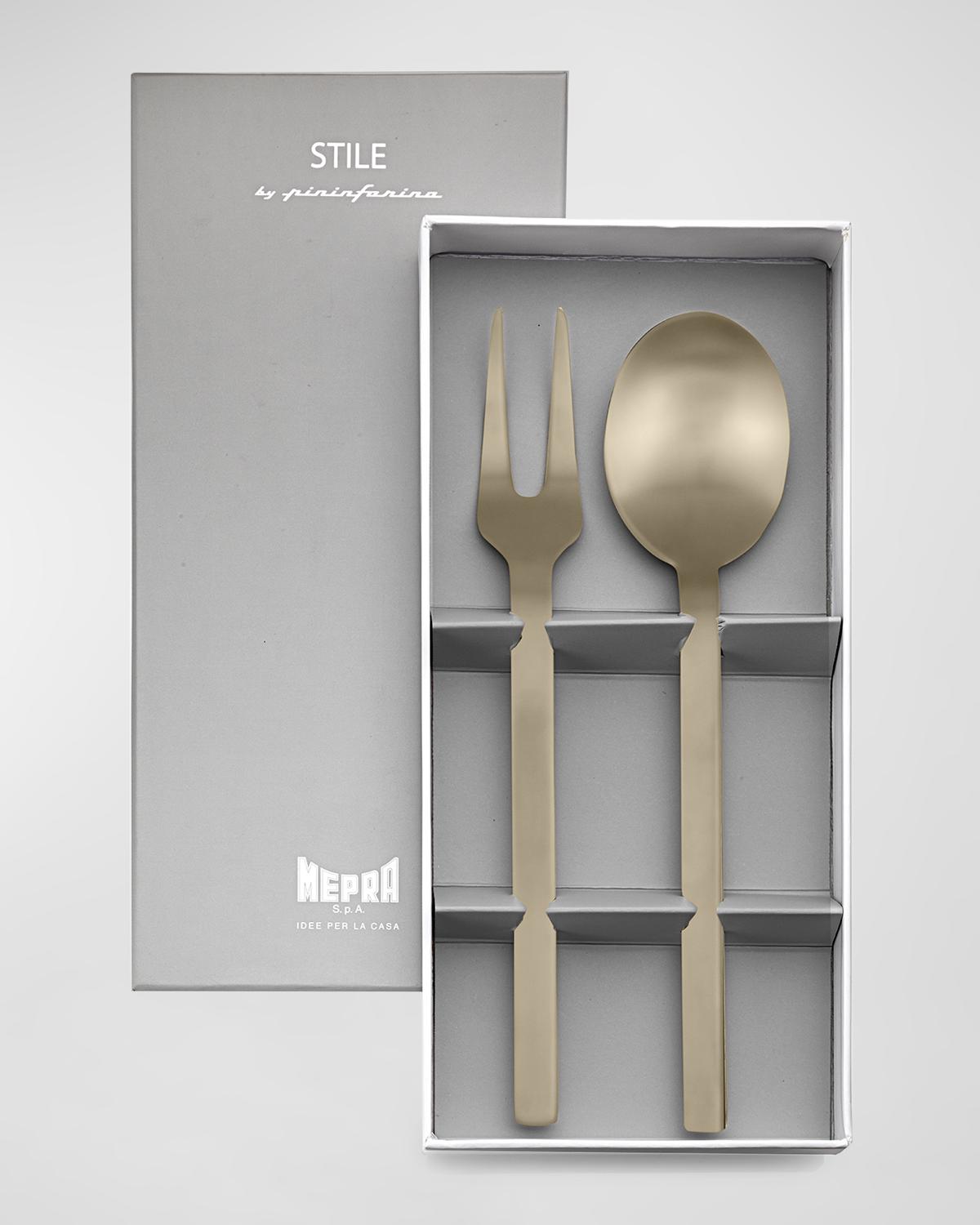 Stile Ice Oro Nero 2-Piece Serving Gift Box Stile Ice Oro Nero 2-Piece Serving Gift Box