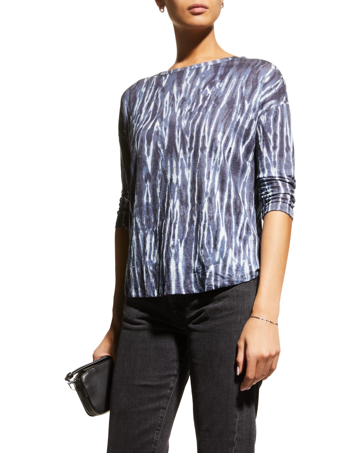 Johnny Was Sonnet Patchwork Puff-Sleeve Top | Neiman Marcus