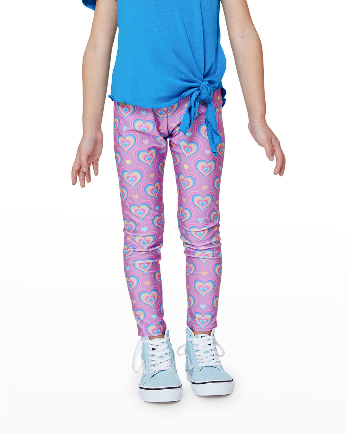 Joules Girls Neon Mauve Lilac Emilia Full Length Leggings