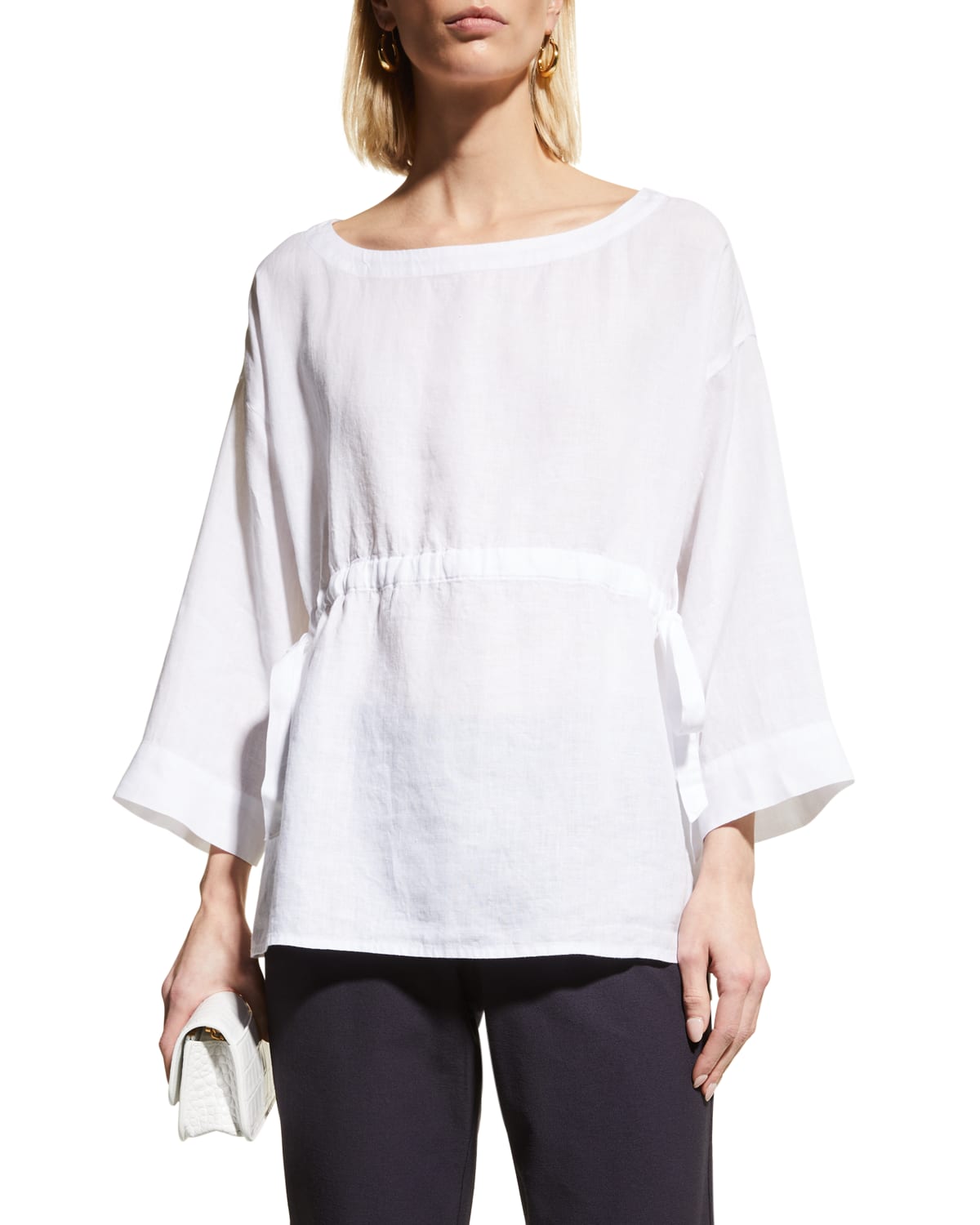 Periwinkle Boat Neck Top