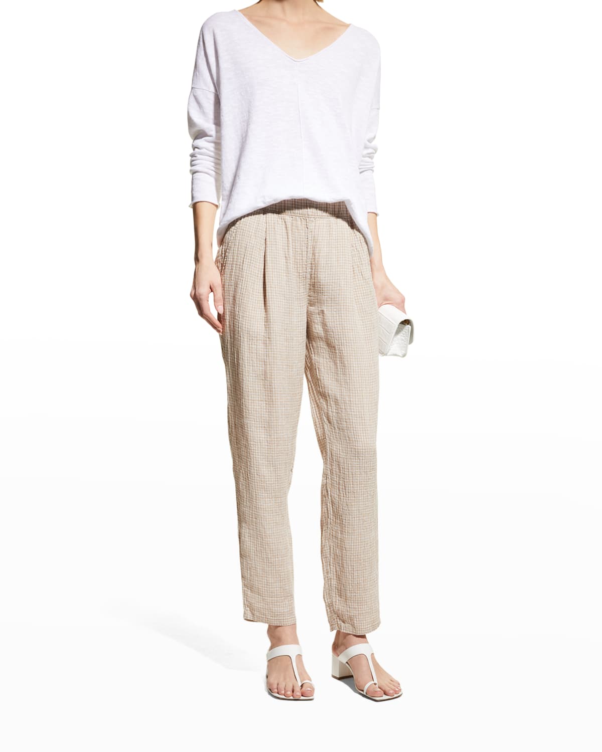 Womens Linen Pants Neiman Marcus