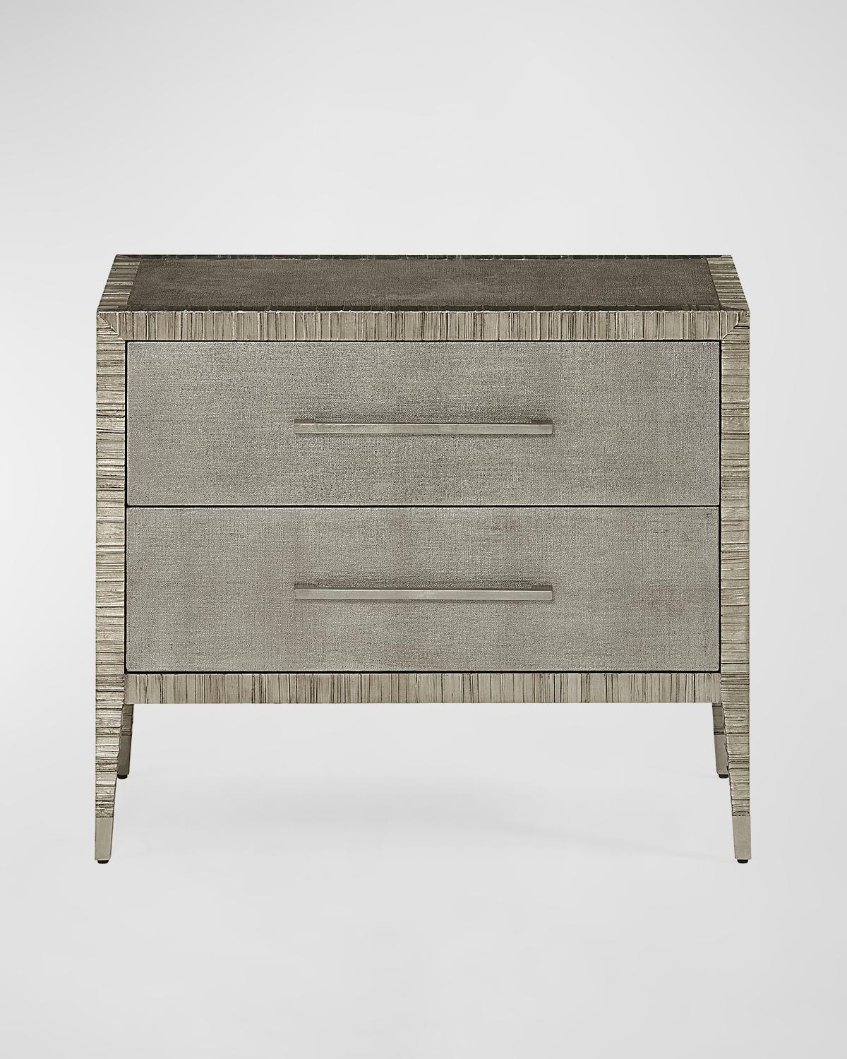 Carraway Silver Nightstand