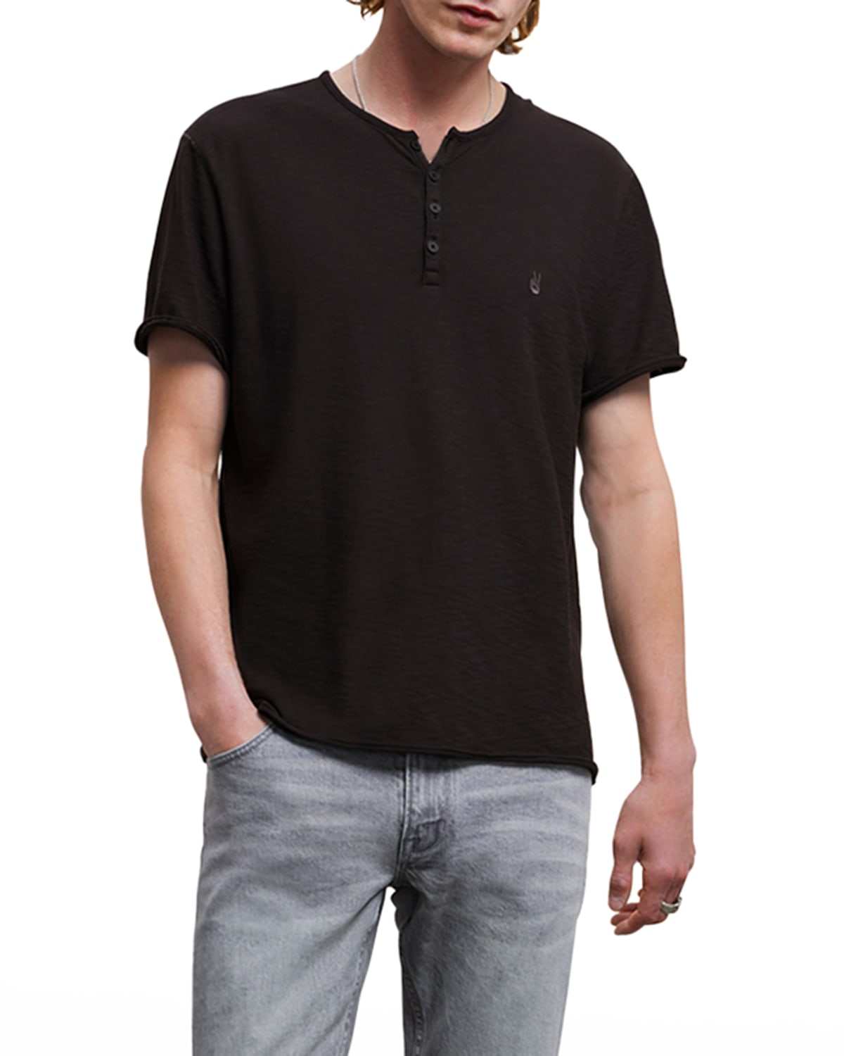 Short Sleeve Henley Shirt | Neiman Marcus