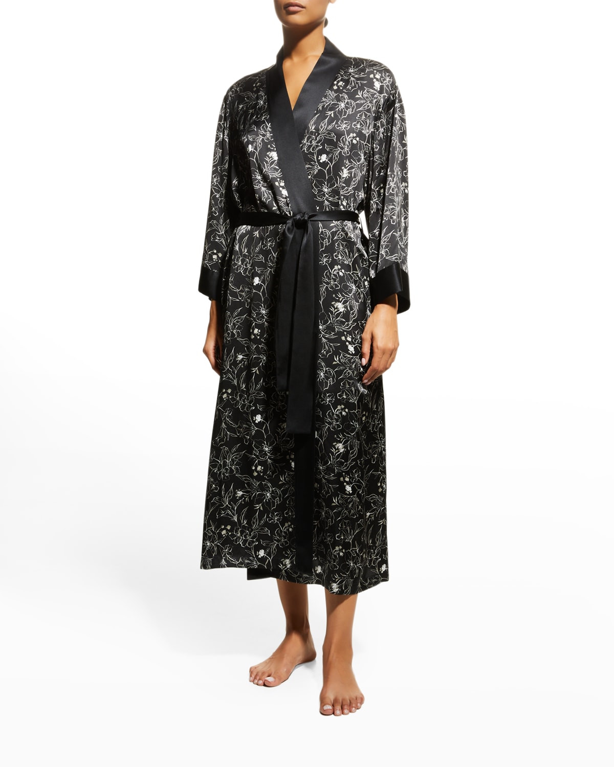 Black Silk Robe Neiman Marcus
