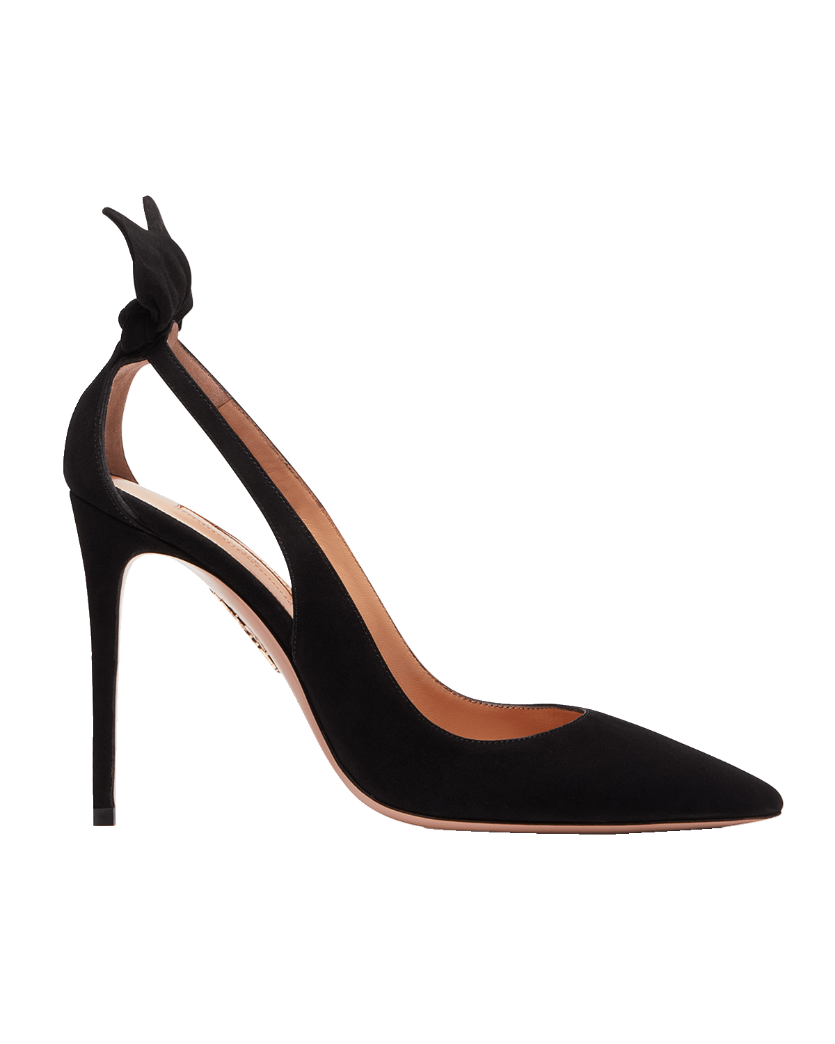 Aquazzura 105mm Bow Suede Pumps