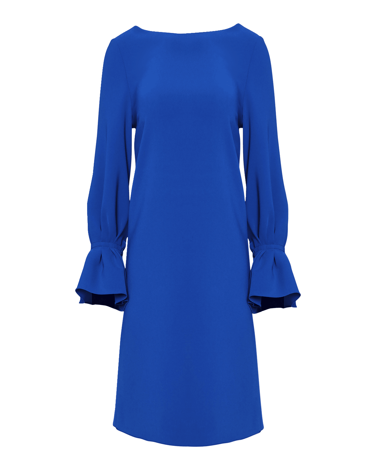 Carolina Herrera Ruffle-Cuff Shift Dress