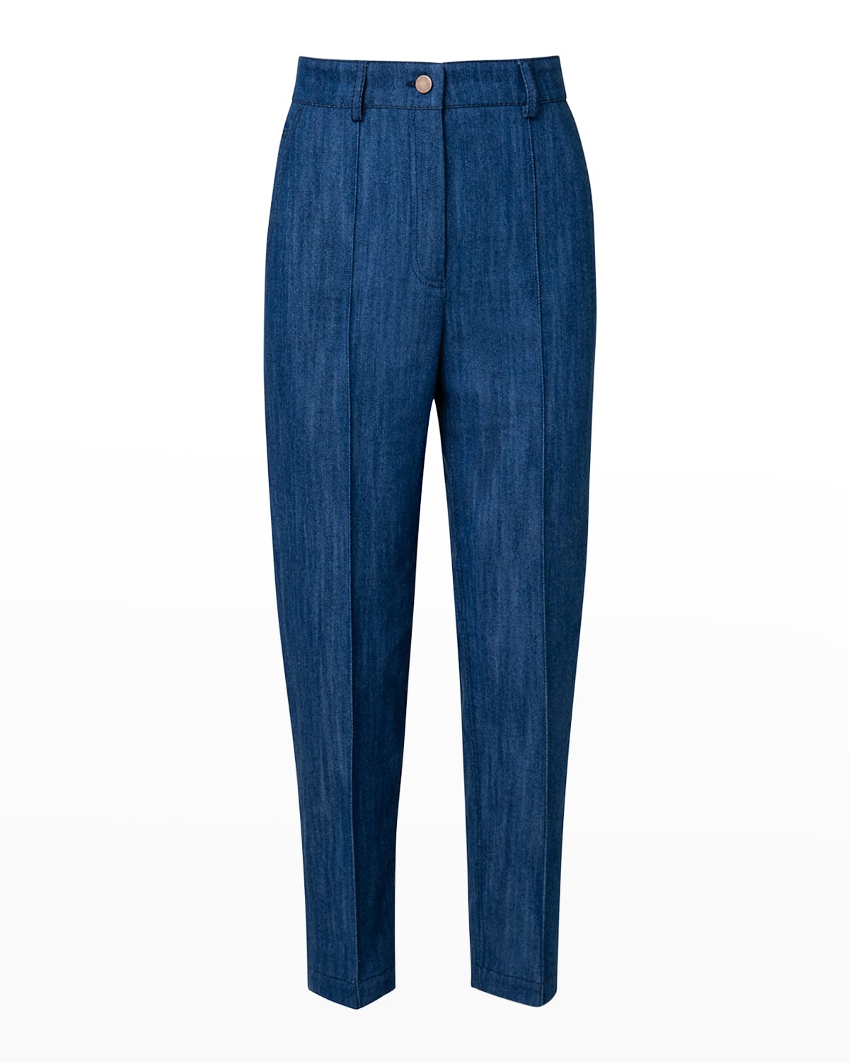Akris punto Feryn Denim Tapered-Leg Pants