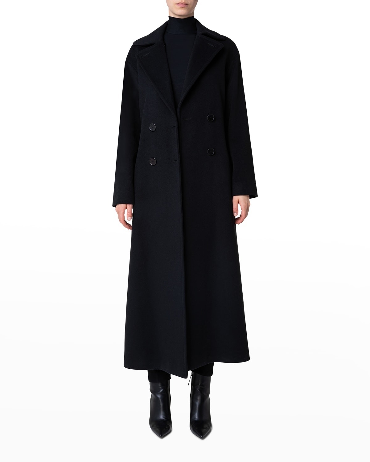Long Sleeves Cashmere Coat | Neiman Marcus