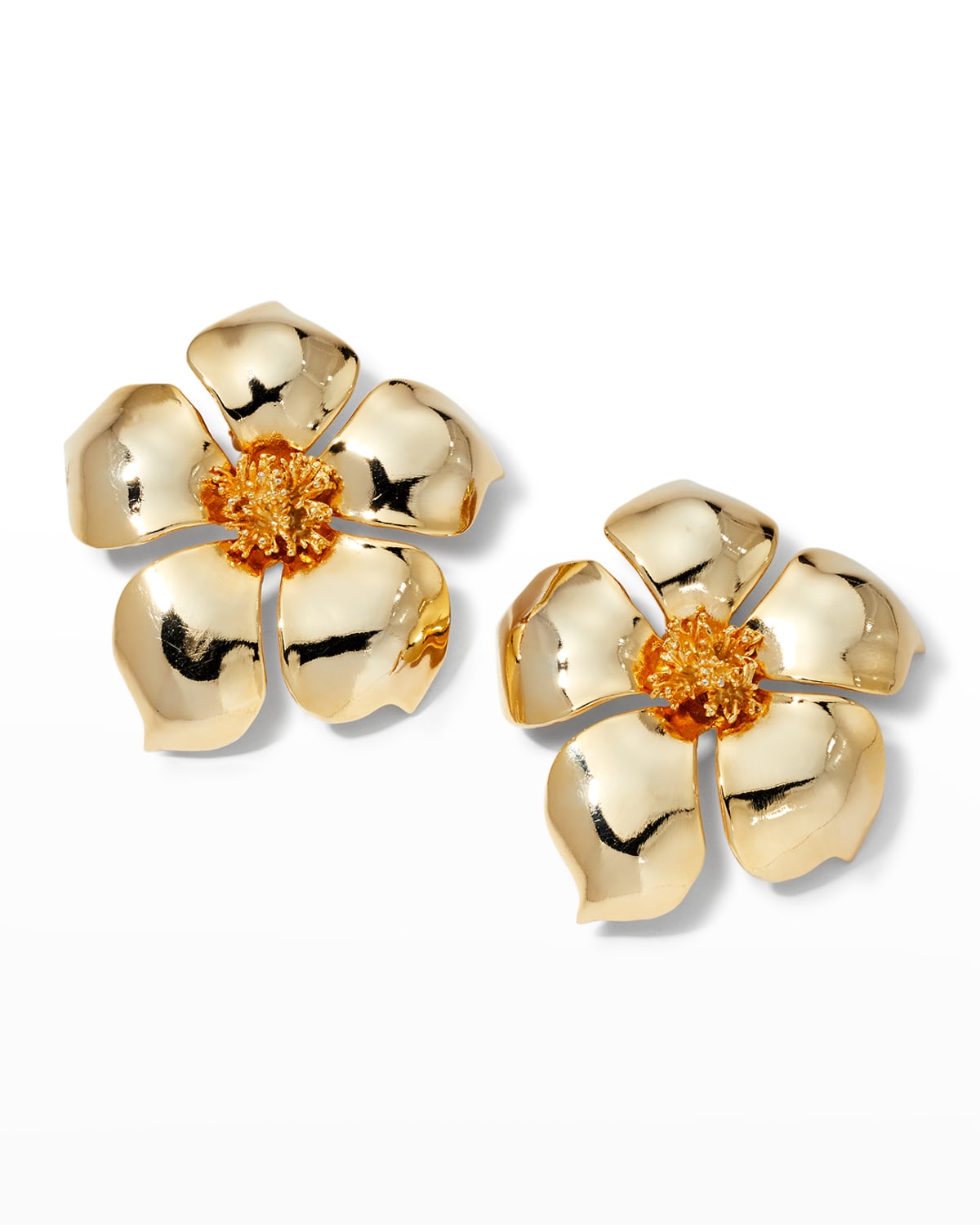 Gold Flower Earrings | Neiman Marcus