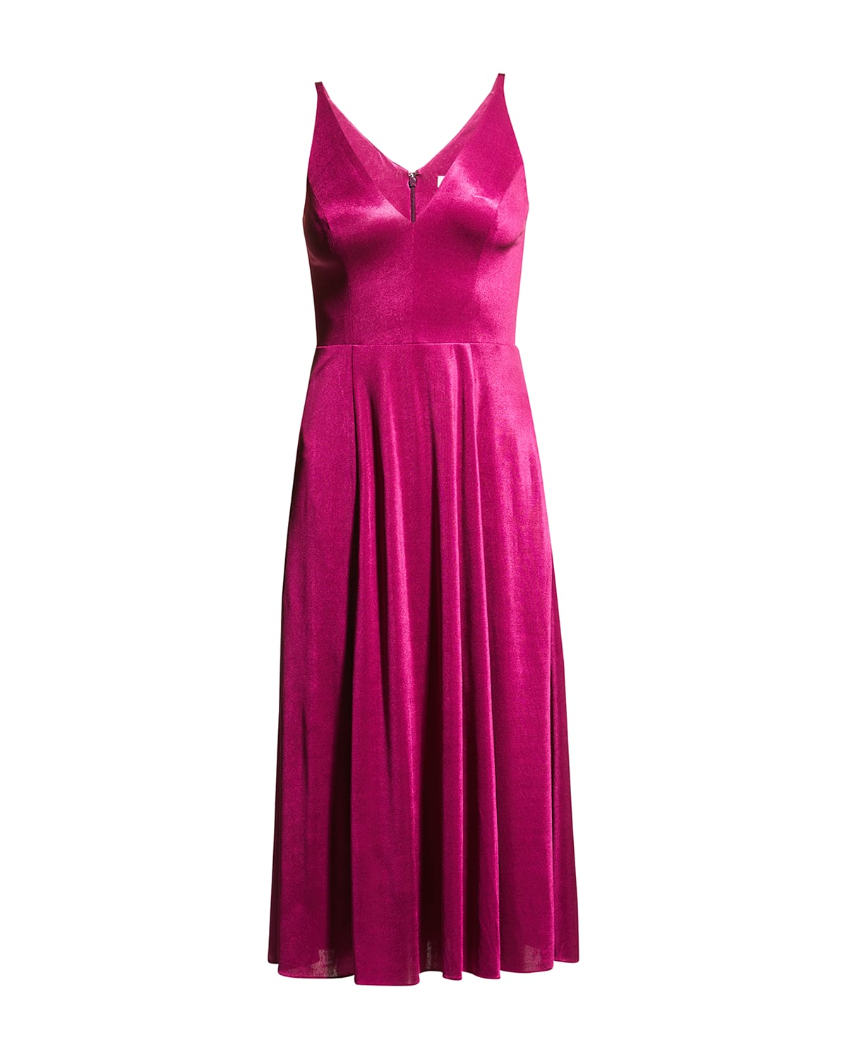 High Neck Plunging-V Gown