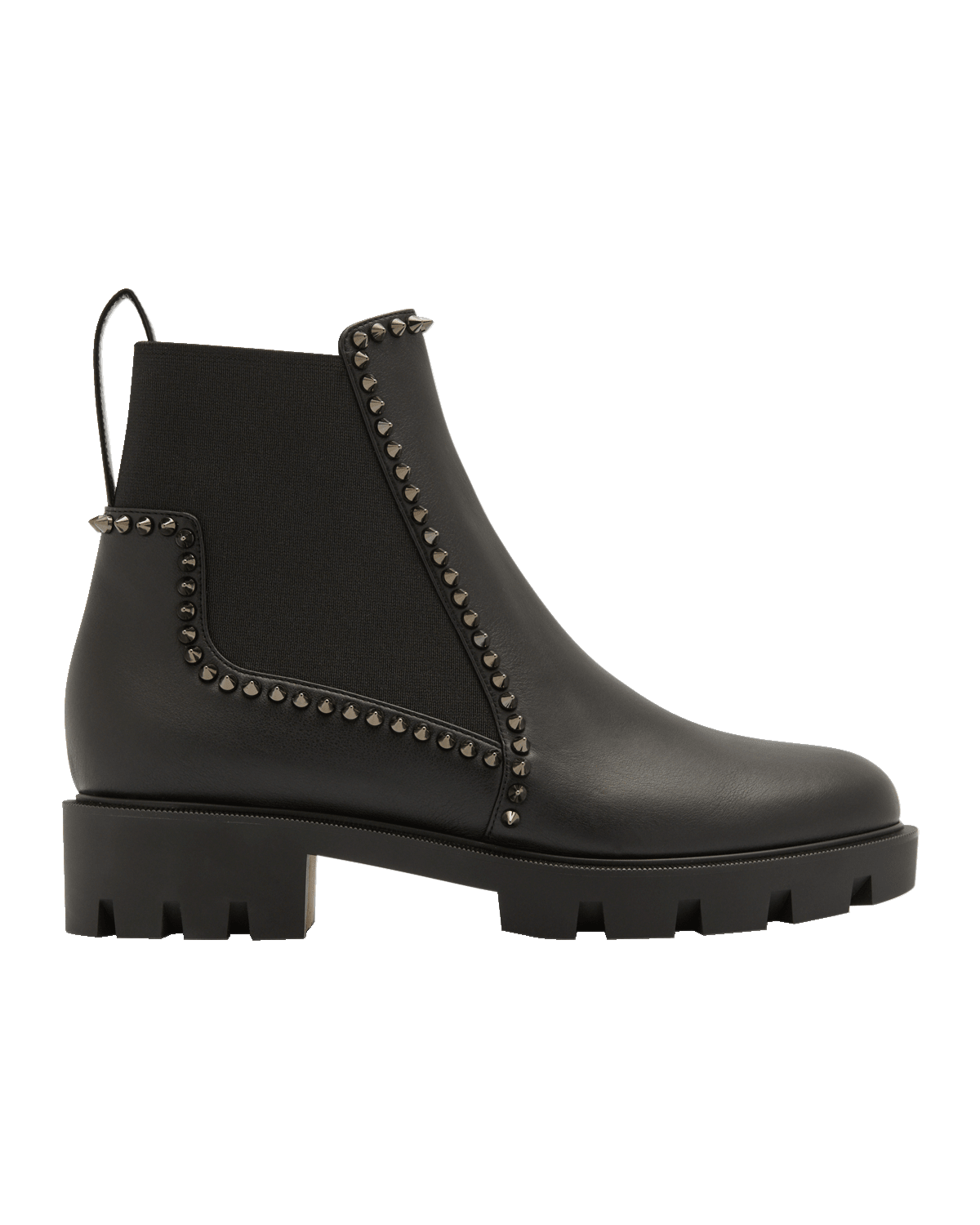 Christian Louboutin Out Lina Spike Red Sole Ankle Boots