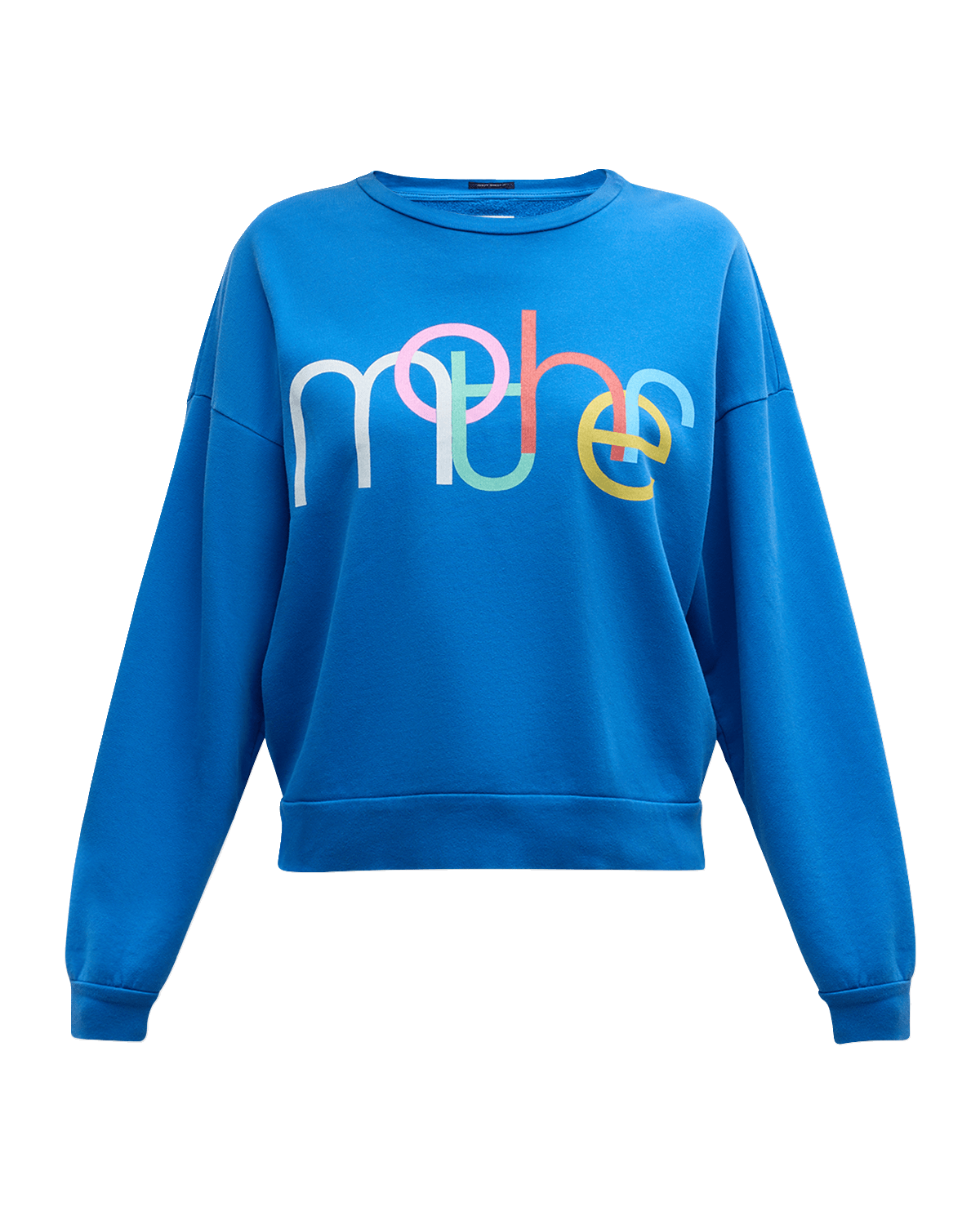 MOTHER The Drop Square Graphic Crewneck Sweatshirt