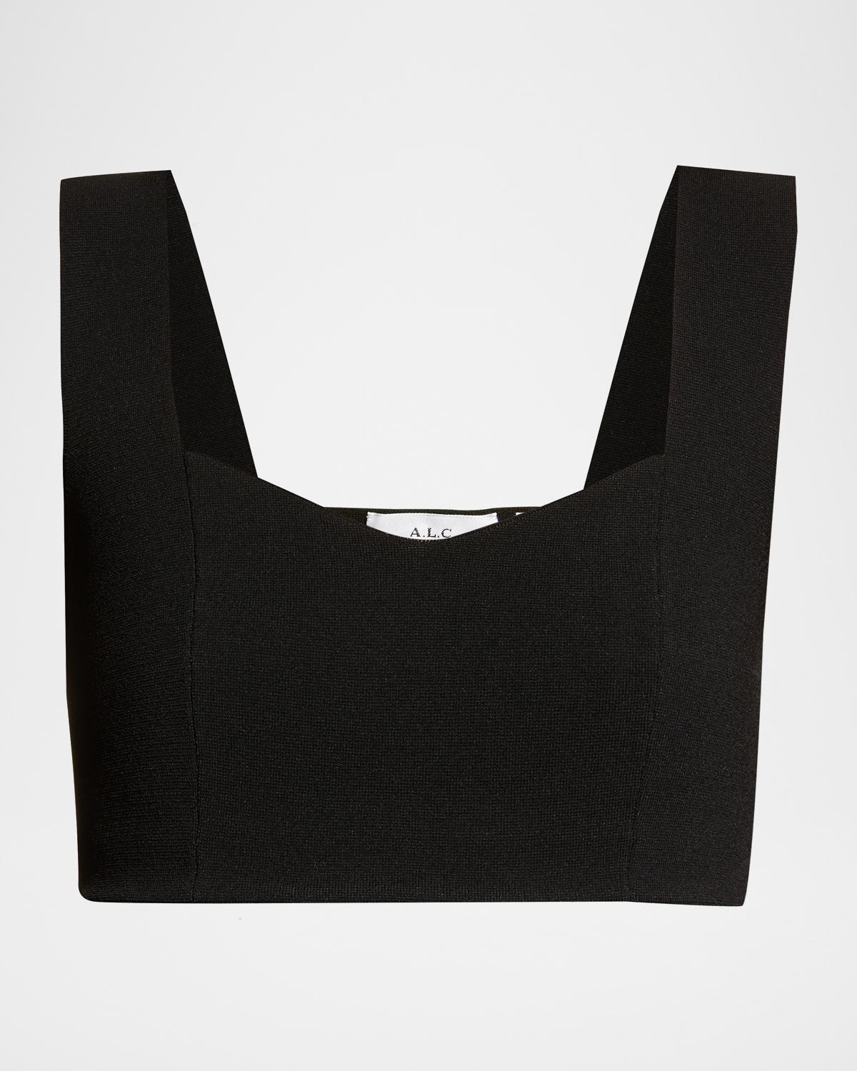 A.L.C. Jordana Seamed Cropped Bra Top