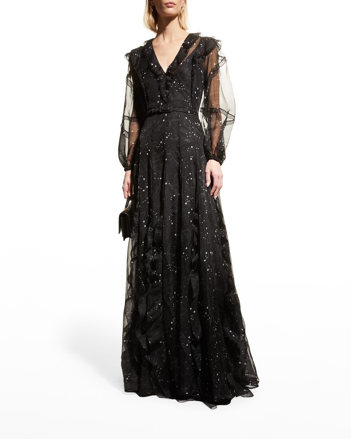 Silk Chiffon Gown | Neiman Marcus